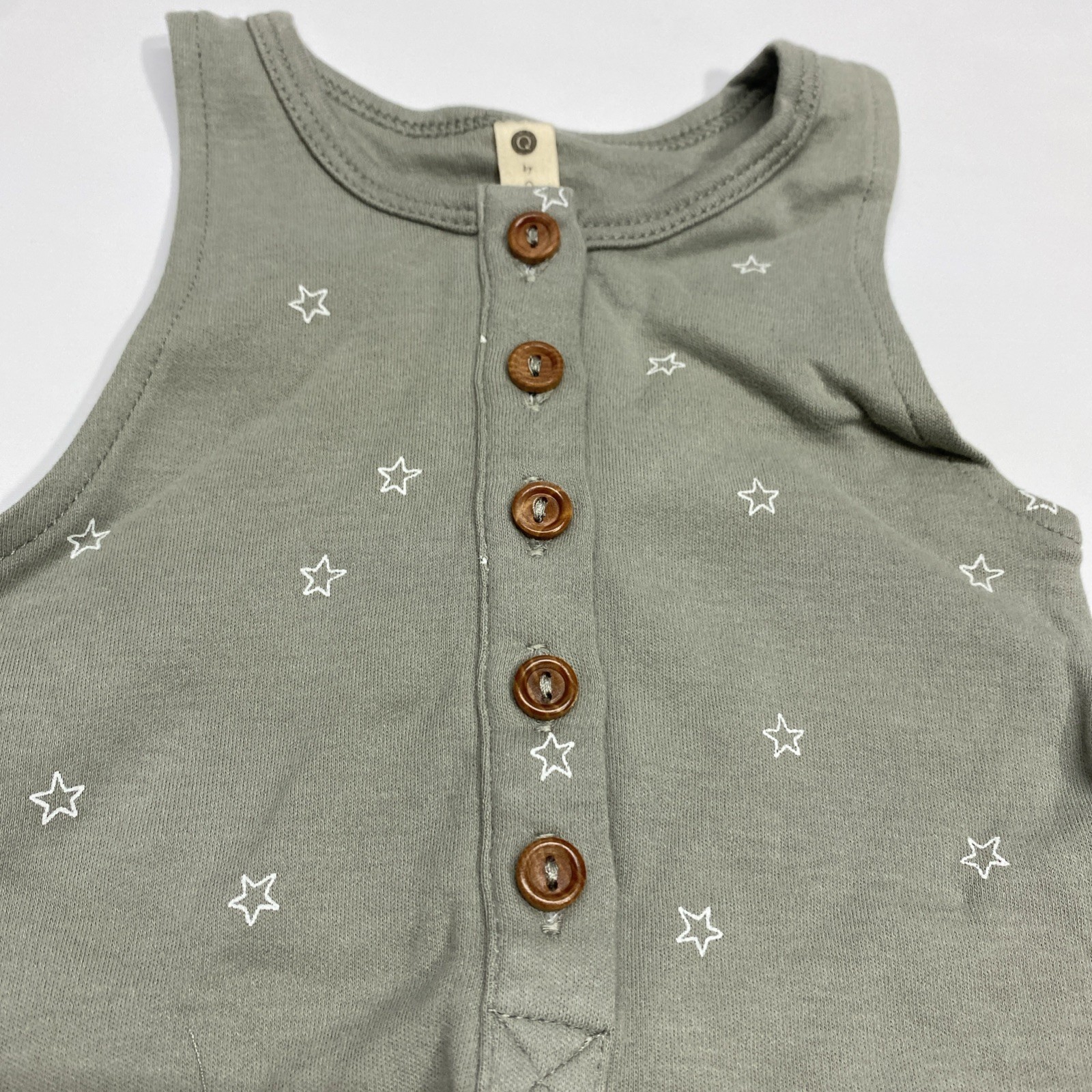 Q by Quincy Mae Baby Brushed Jersey Jumpsuit – Stars Size 3-6 Months