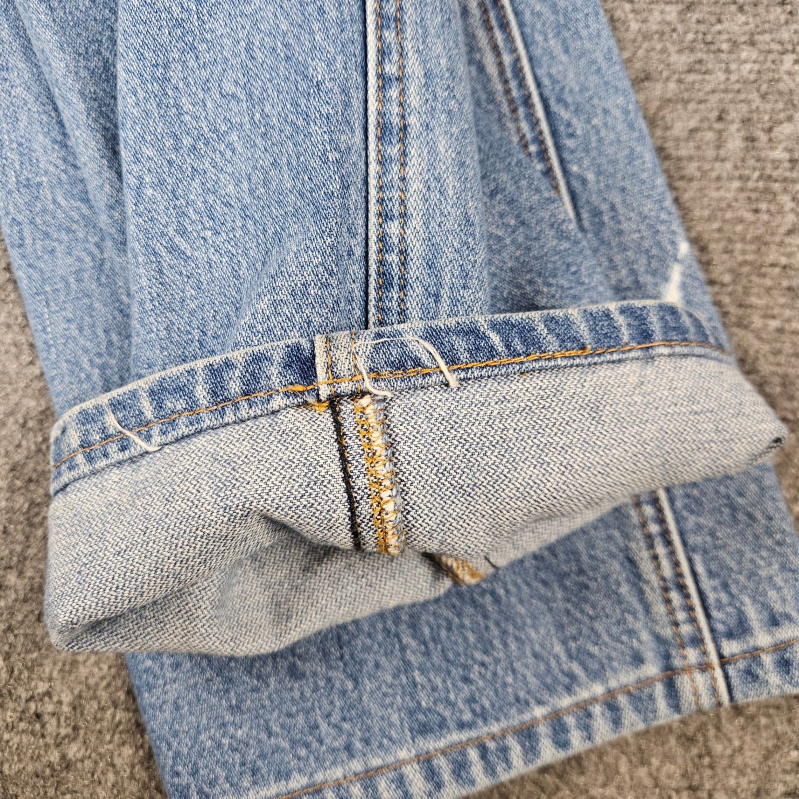 All American Clothing Co Mens Straight Leg Jeans Blue Cotton Made in USA
