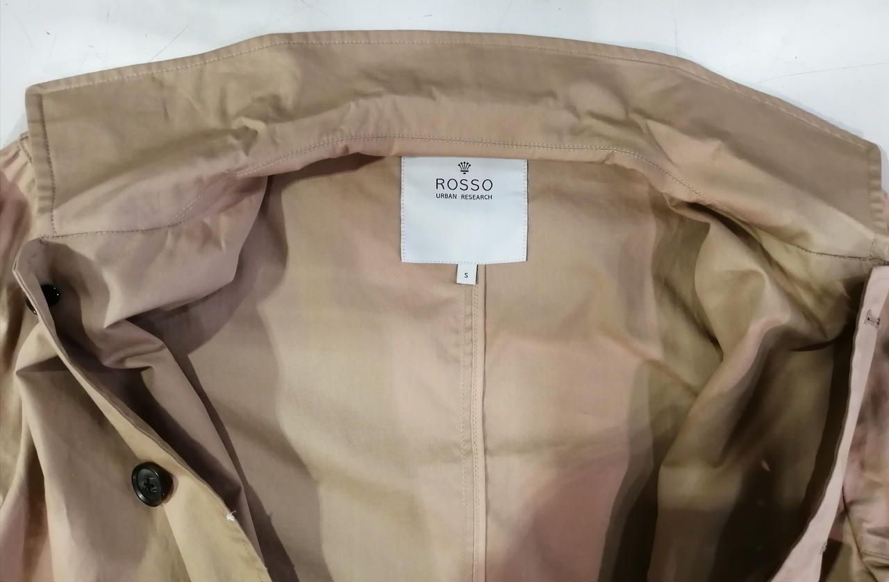 ROSSO Balmain Collar Coat Beige S Used