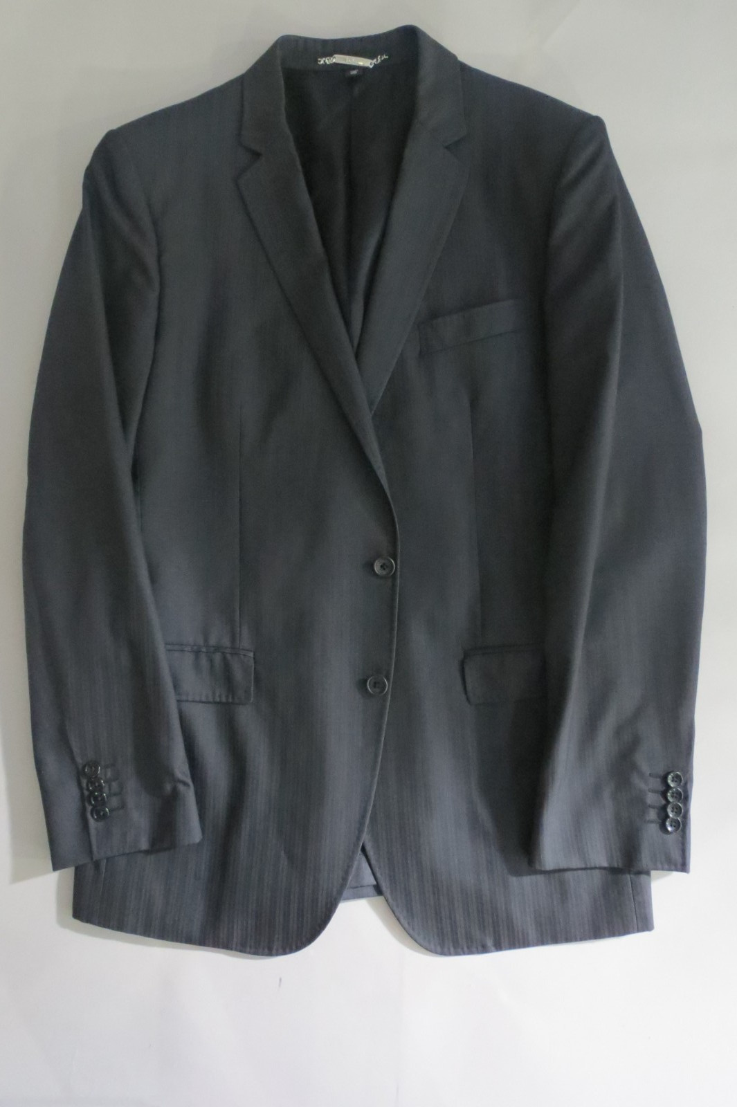 Dolce Gabbana Made in Italy Model-Regular Double Tonal black slim cut suit 40 R