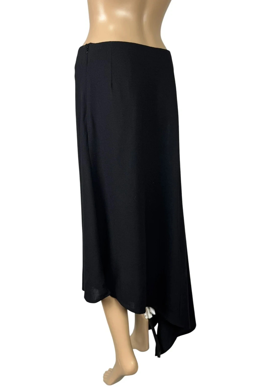 Ann Demeulemeester Asymmetrical Maxi Skirt Wool size 38