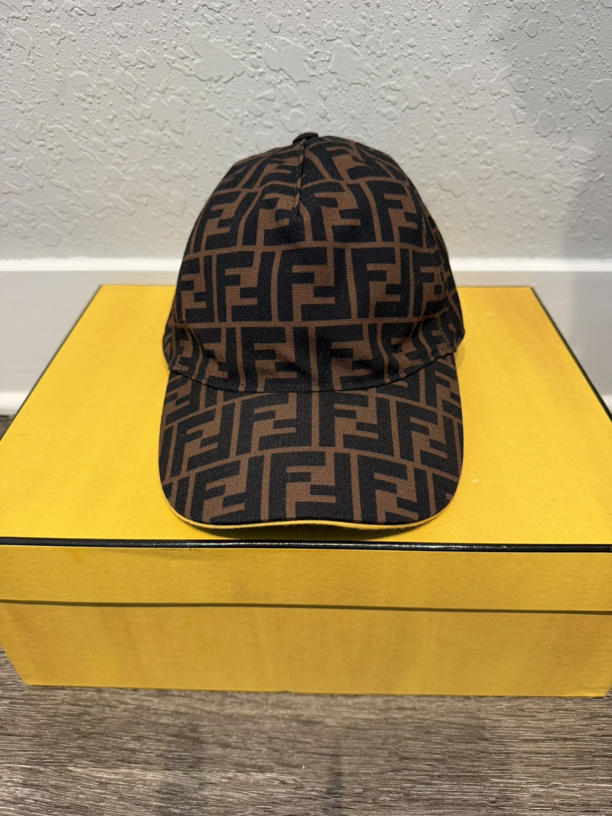 Mens FENDI FF Logo Monogram Baseball Hat, EXCELLENT CONDITION