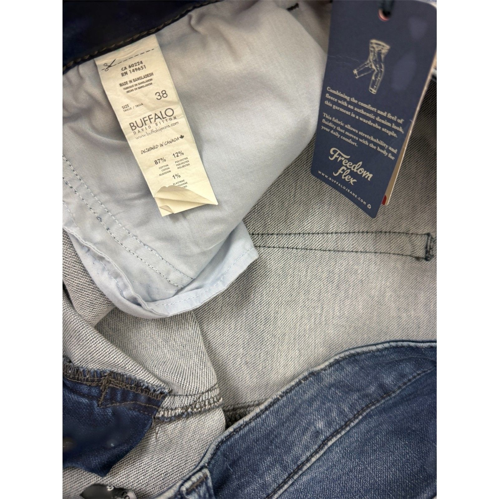 Buffalo David Bitton Men’s Denim Shorts Size 38 Blue Jeans Jorts NWT