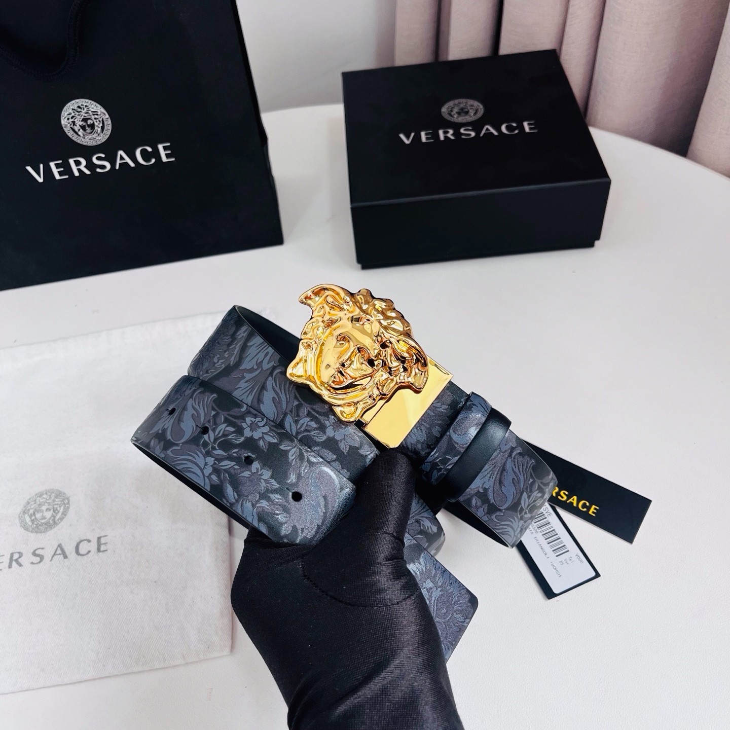Versace belt men authentic new