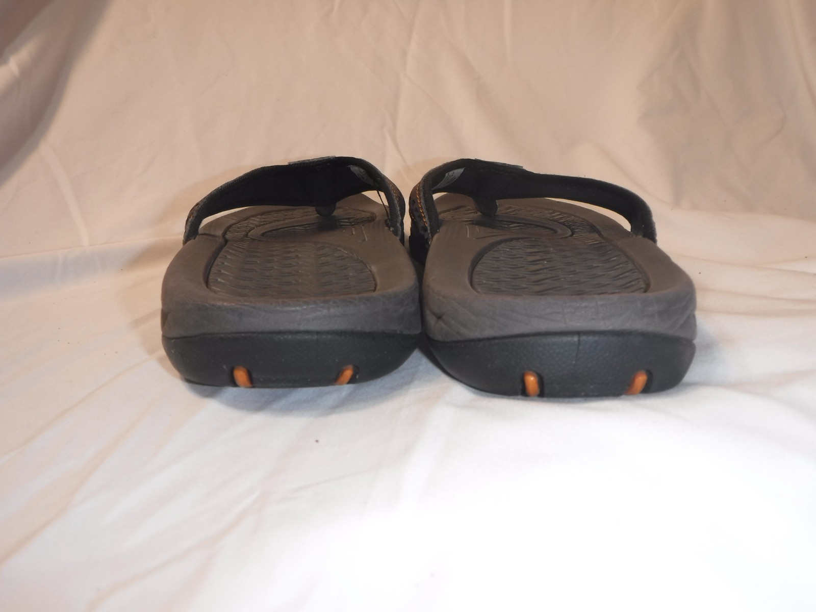 Hobibear Flip Flop Sandals Mens Size US 11 EU 44 Brown Orange Comfort Slip On