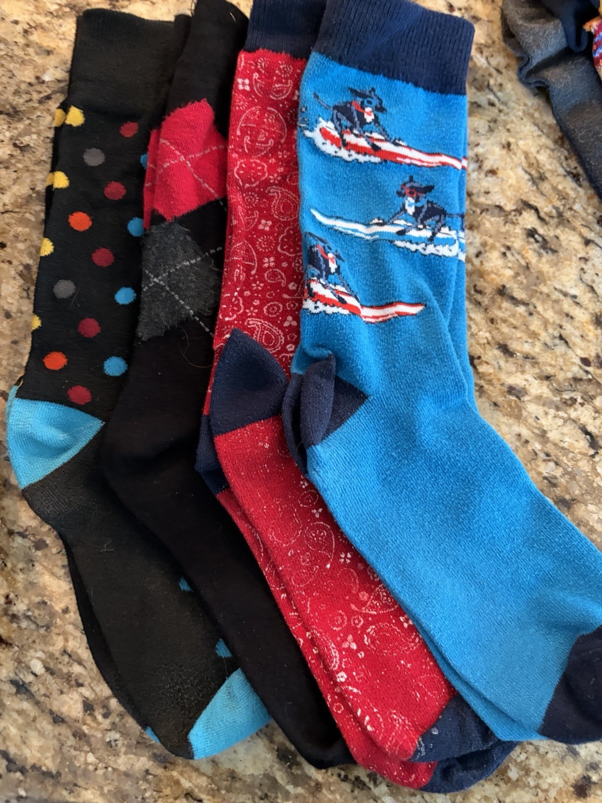 Men’s Dress Socks 10-13, Assorted Colors