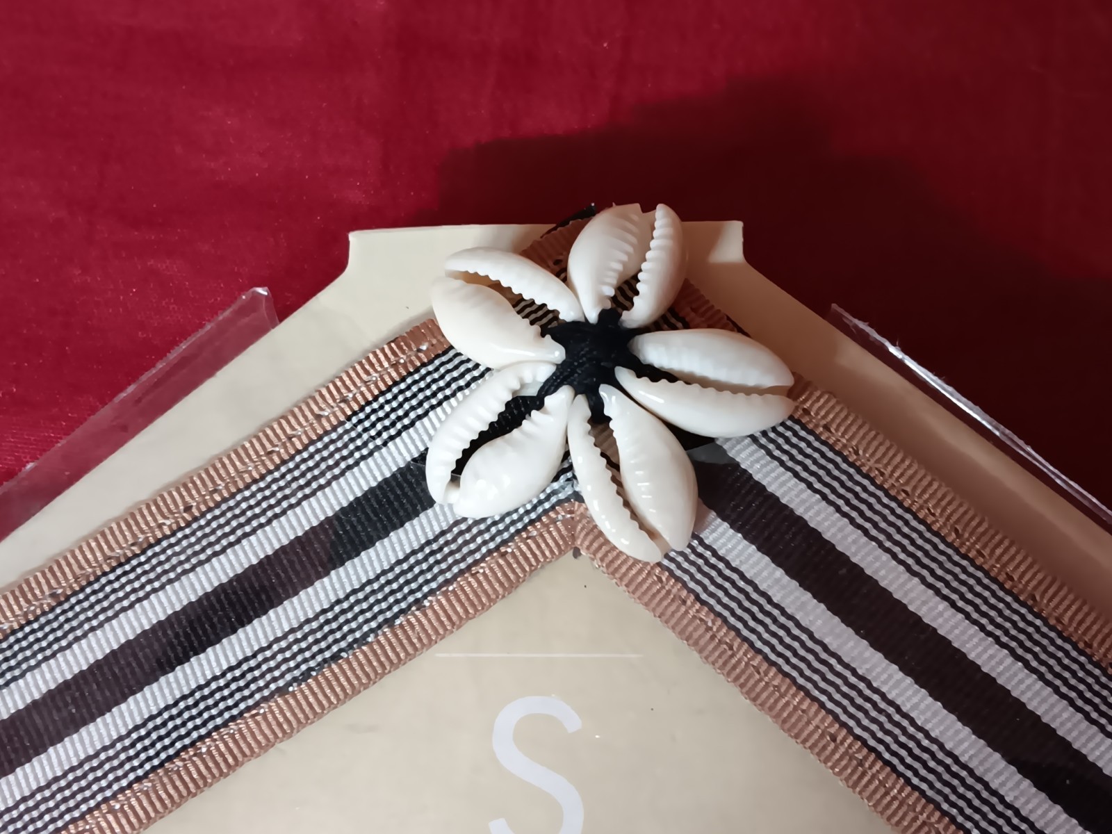 2 Sets Lindsay Phillips Switch Flops Straps Size Striped w/shell White w/button