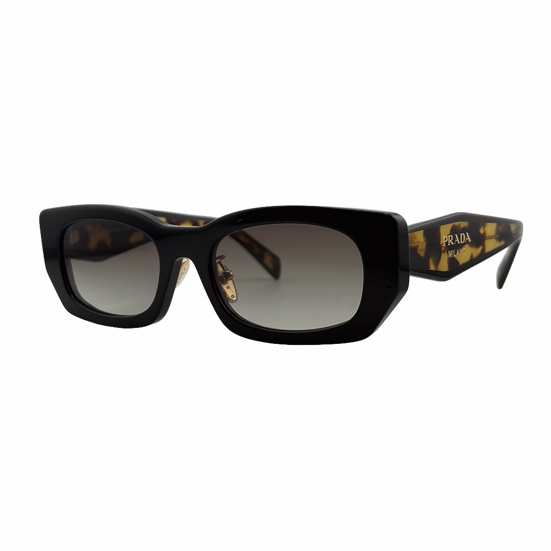 Prada PR B05SF Black Sunglasses 53mm 19mm 140mm – 389-0A7 – DEFECT
