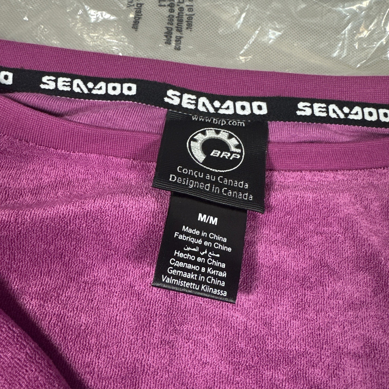 Sea-Doo Women’s Crew Terry Sweatshirt Violet Pullover Size Medium NEW CC1