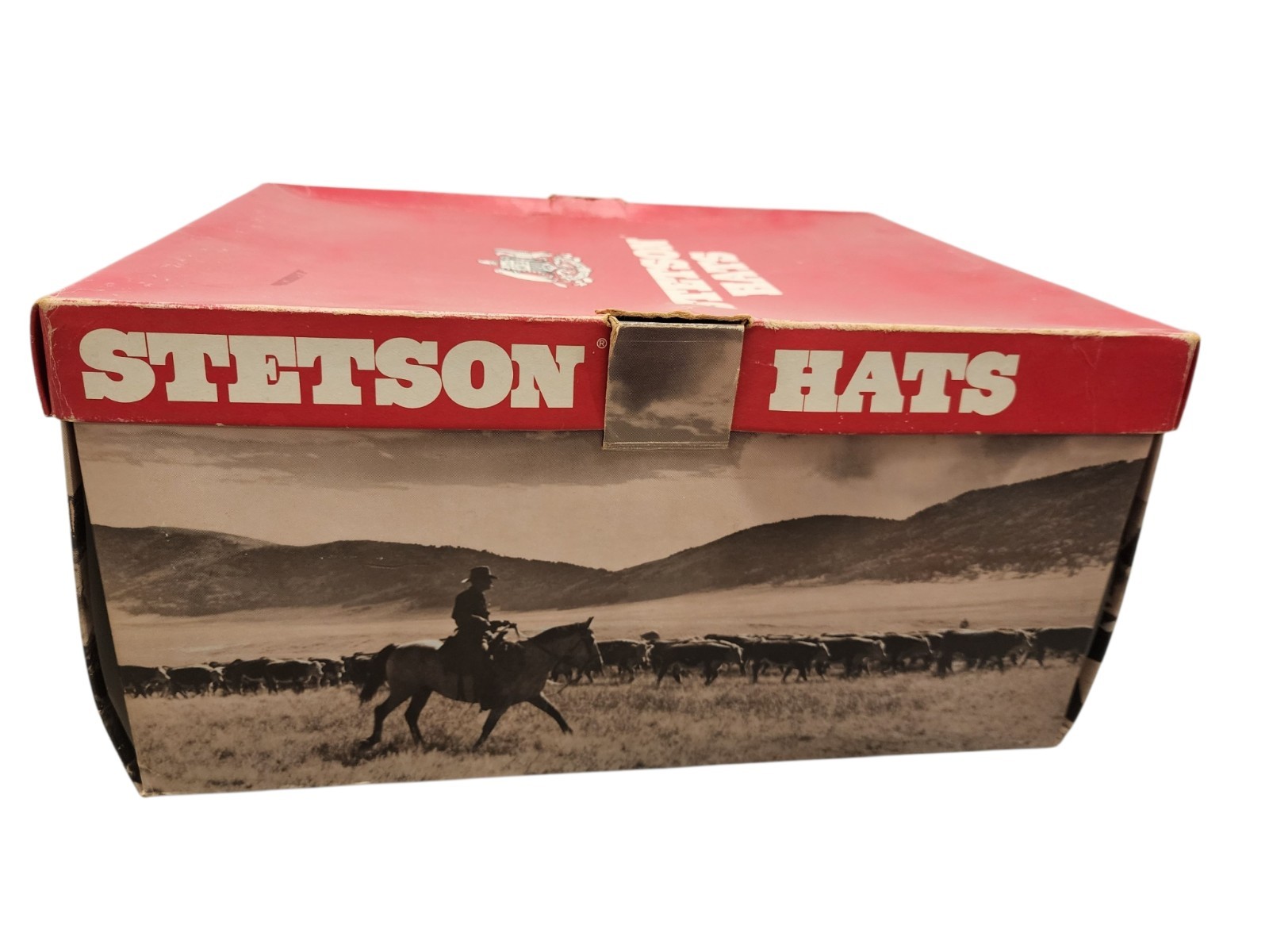 Stetson Stampede Cowboy Hat Smoke Grey 4X Fur Felt Western Hat w/ Box Size 7