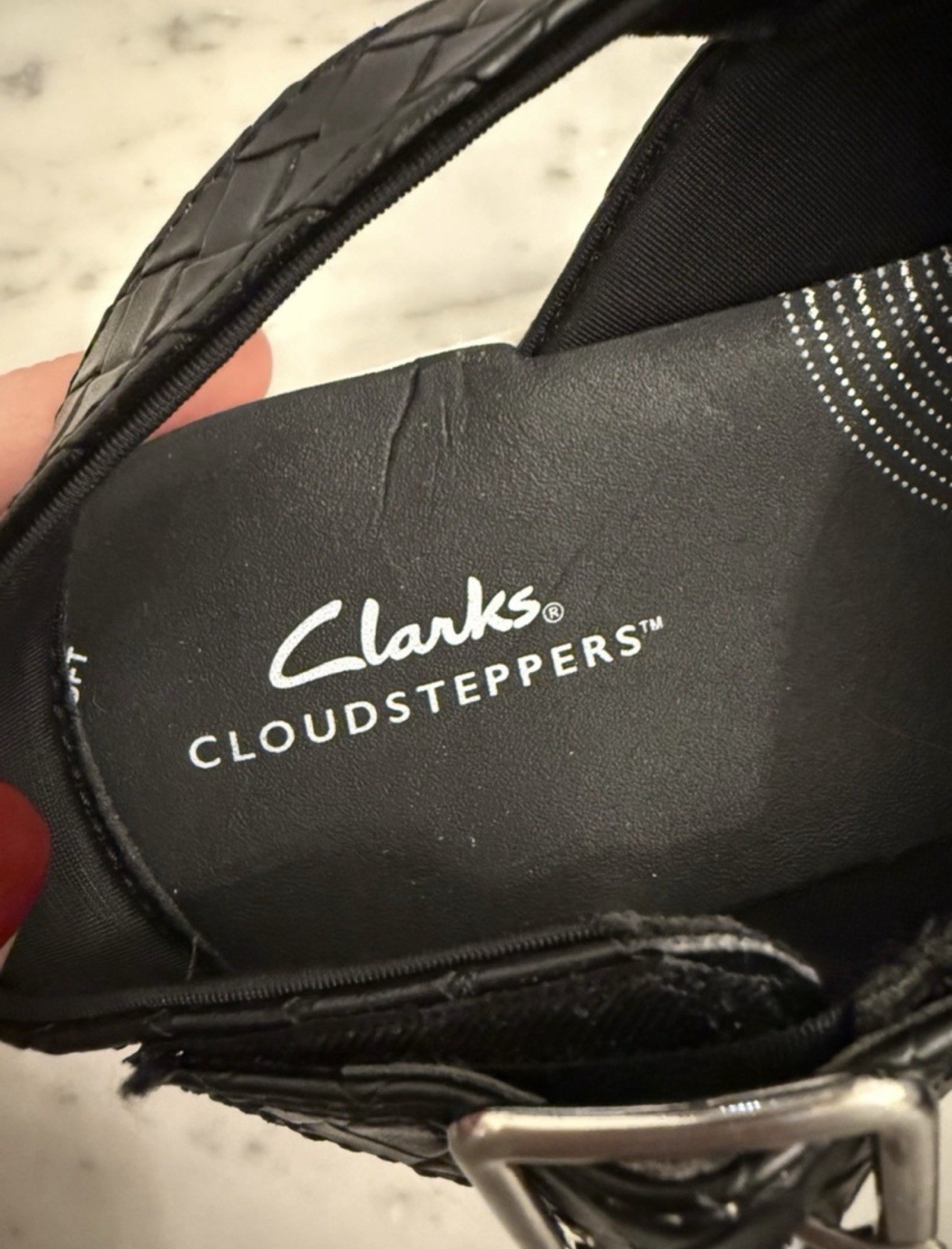 Clarks Women’s Drift Sun Cloudsteppers in Black, Size 11