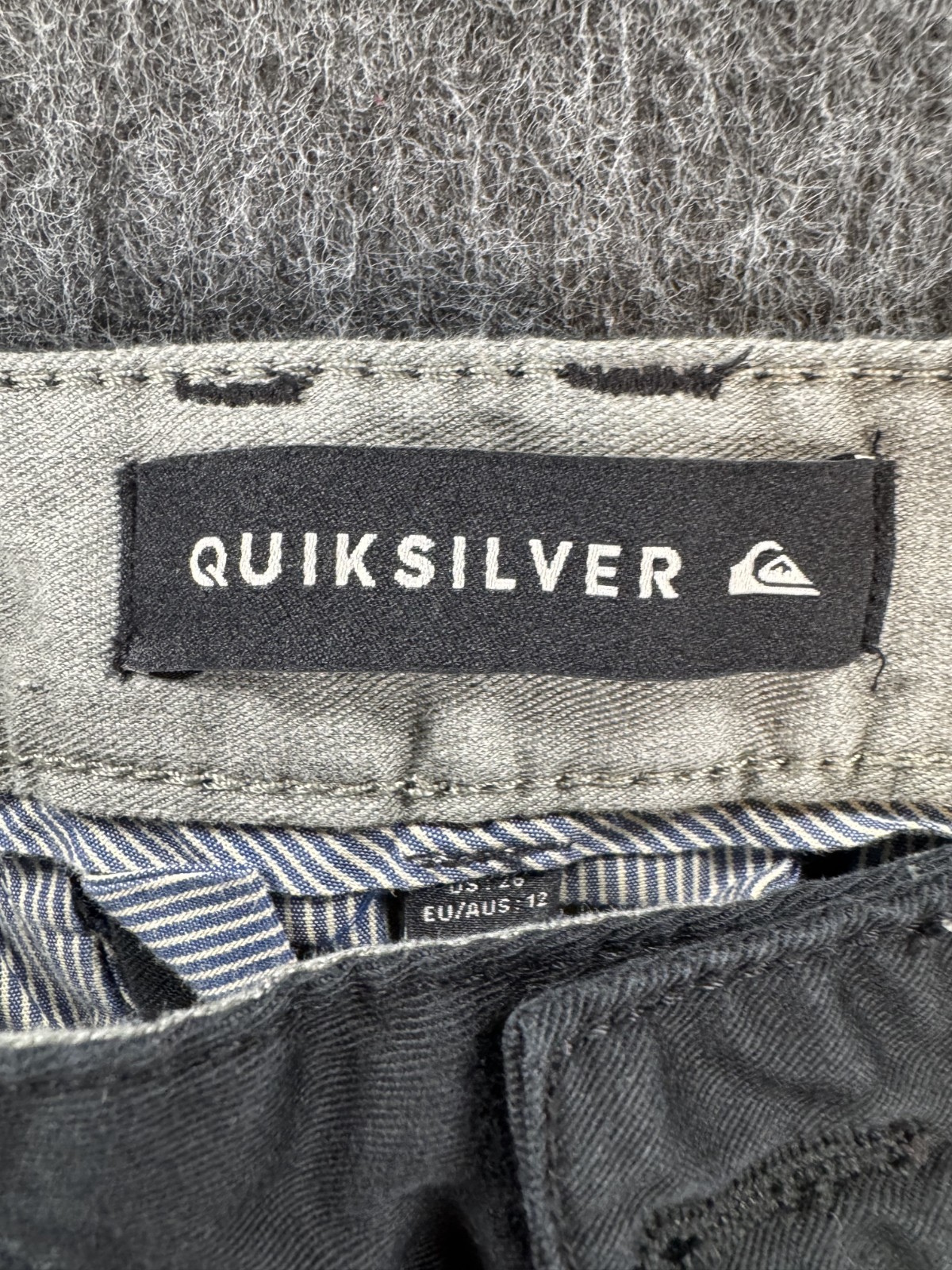 Quicksilver Men’s Black Pants Size 26 Straight Fit