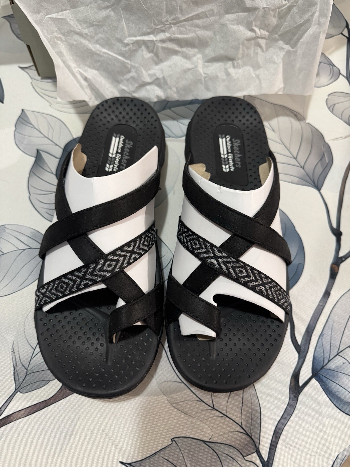 Skechers Size 9 Reggae – Timeless Summer. Black. In Box. ￼