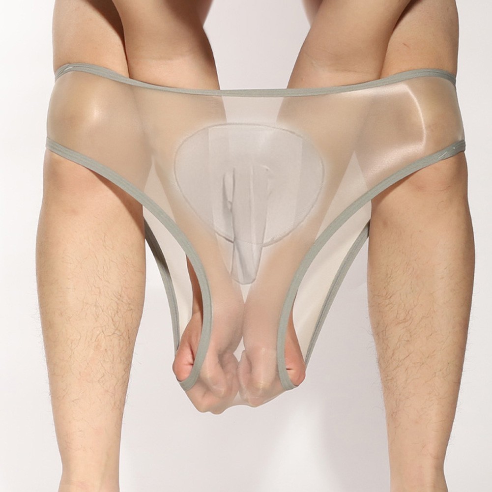Mens Underwear Panties for lingerie Middle Waist Nylon Slimming Solid Color