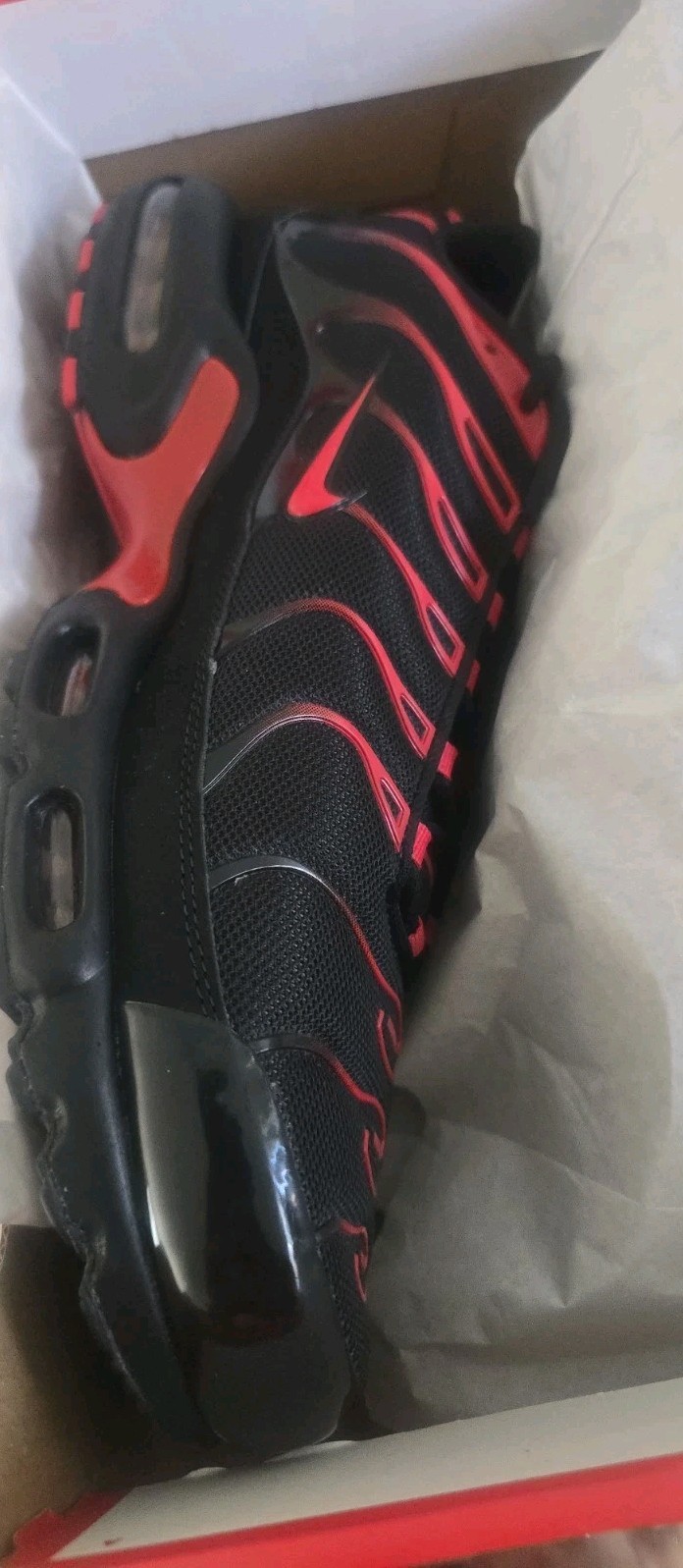 Nike Air Max Plus TN Black University Red CU4864-001 Men’s US 15 DS New OG Box