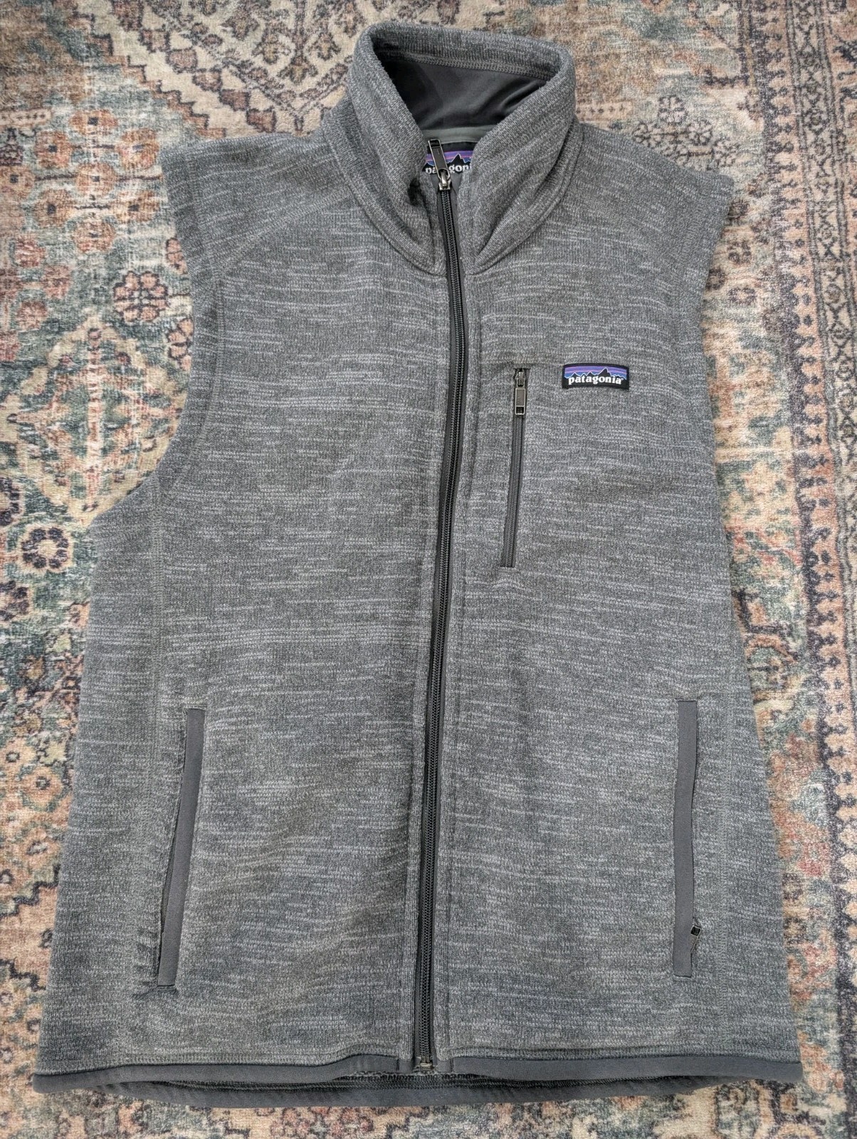 Patagonia Men’s Vest Adult Small Grey Full Zip