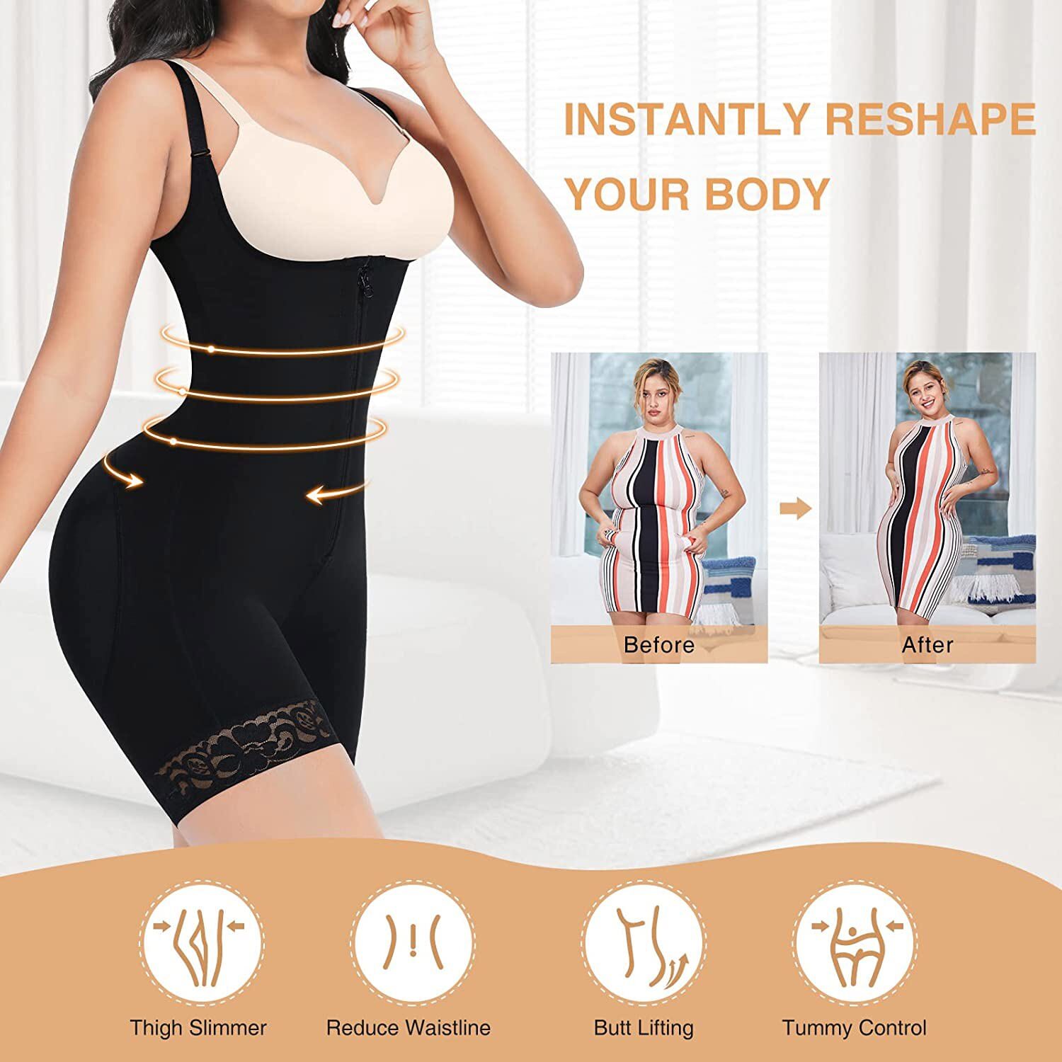 Women Tummy Control Post Surgery Compression Garment BBL Stage 2 Fajas Shapewear