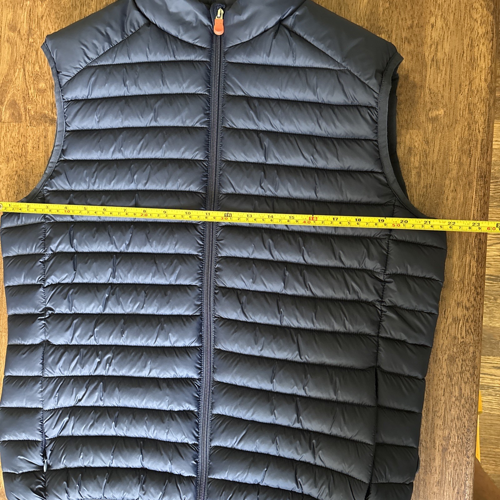 Save The Duck Puffer Vest Medium Mens Navy Blue Vegan Plumtech. Never Worn.