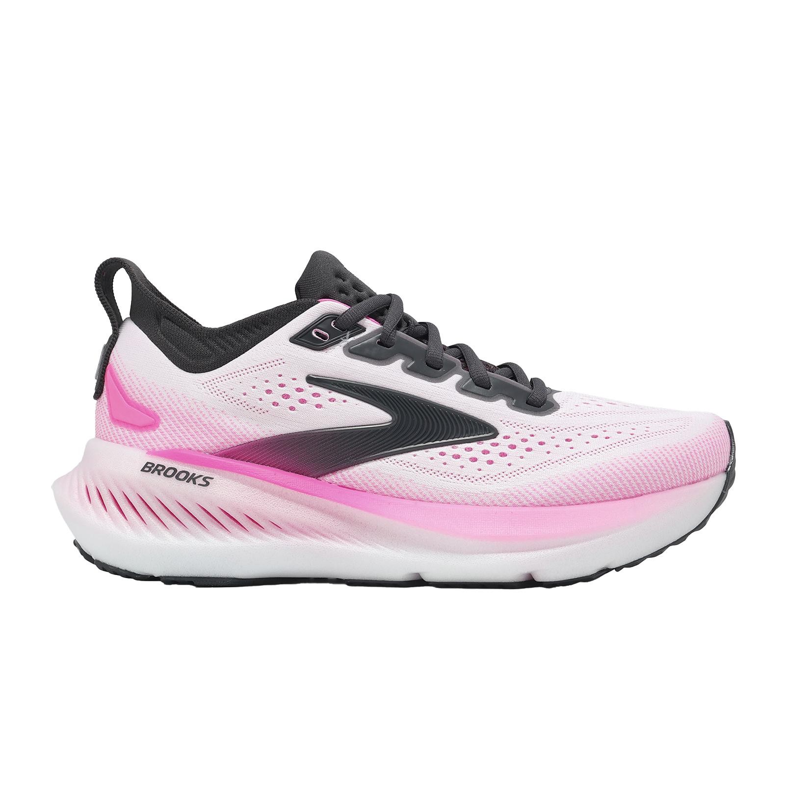Brooks Glycerin 23 White Phantom Cyber Pink Women Road Running Shoe 1204651B-111