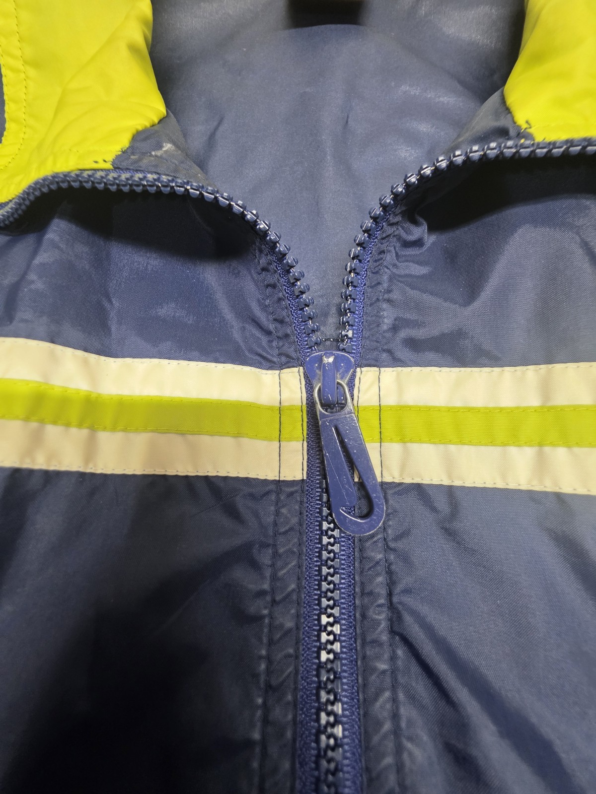 Vintage 90s Nike Windbreaker Jacket Men M Blue Full Zip Lightweight Nylon