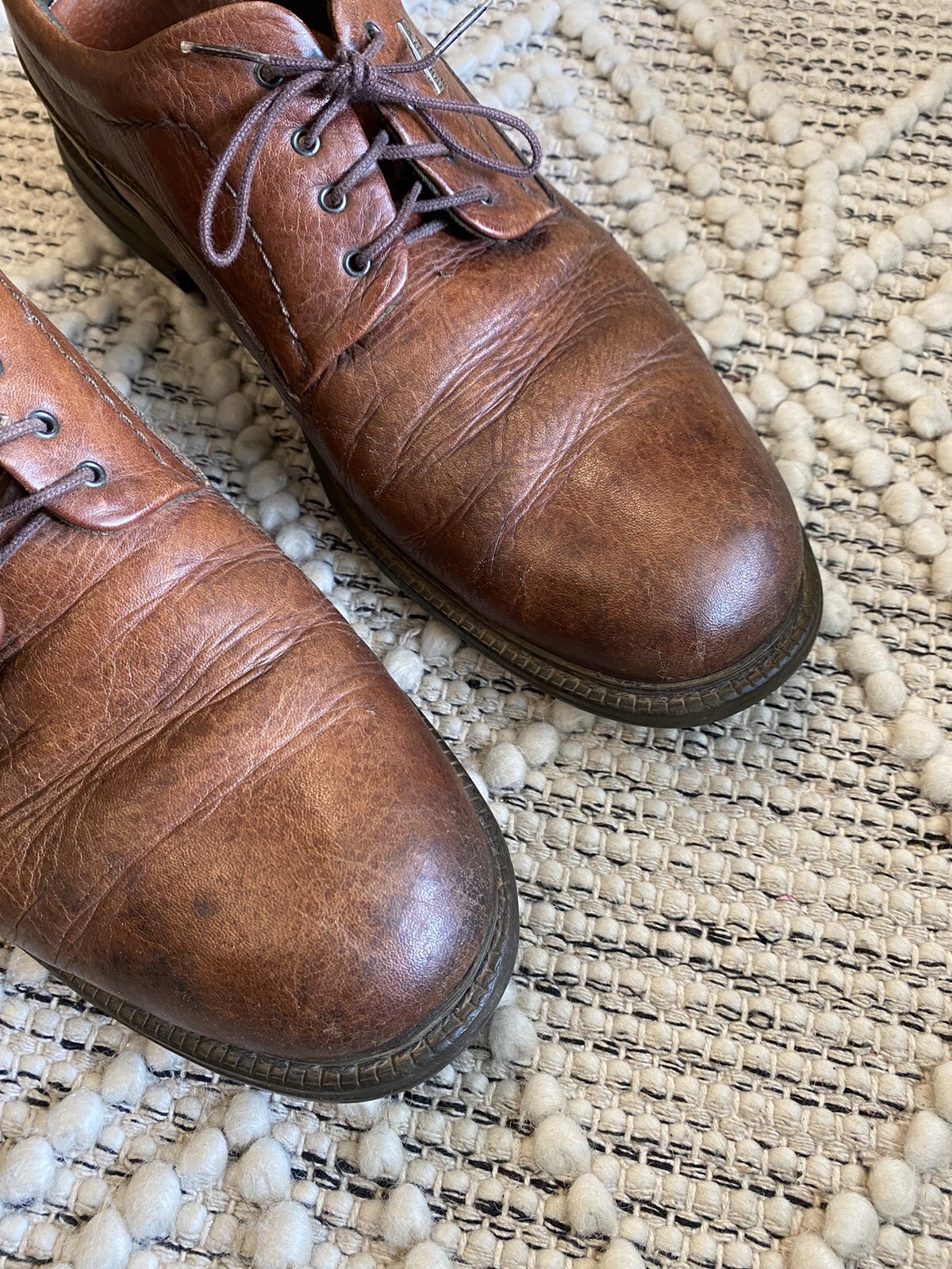 Johnston Murphy Brown Leather Oxford Style Men’s Dress Shoes Size 10.5