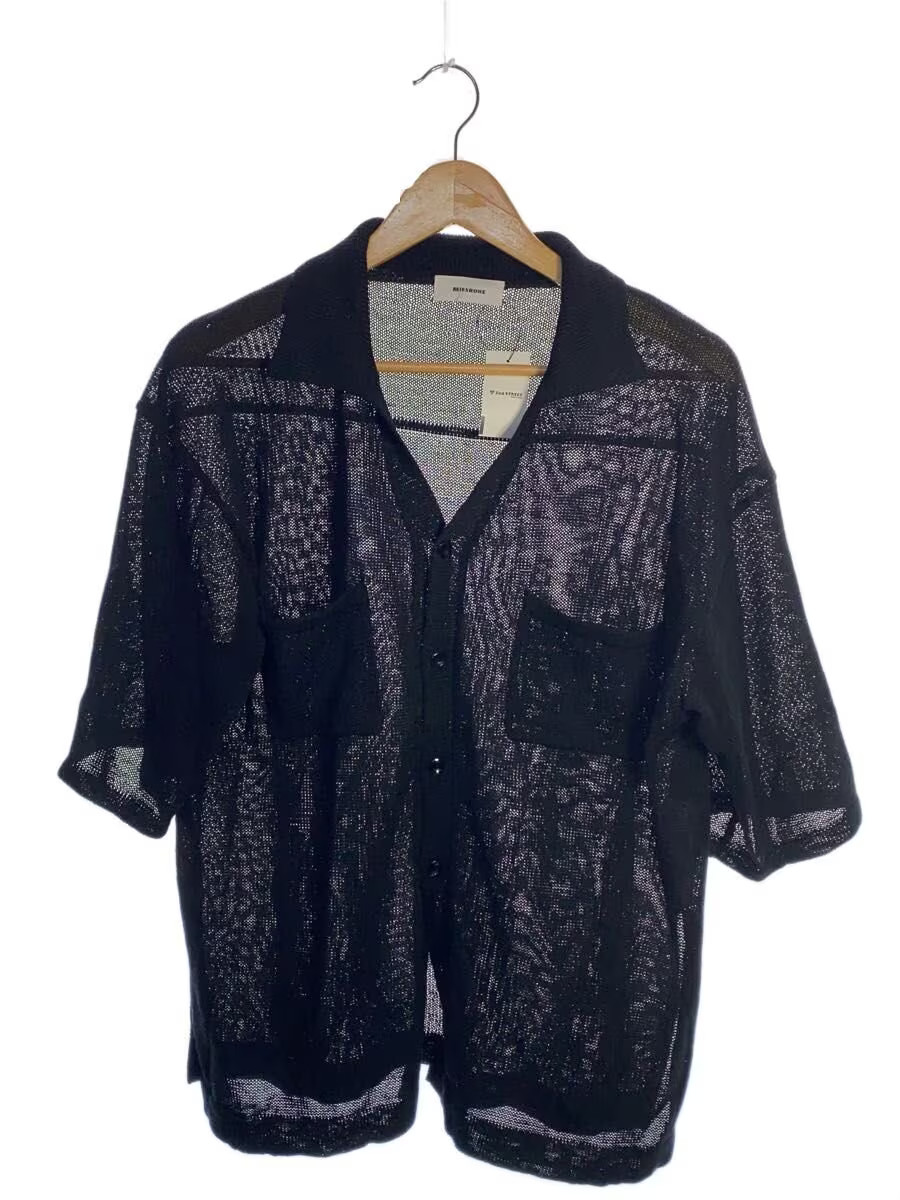MIESROHE Short-Sleeve Cut and Sewn, FREE Size, Cotton, Black, MWNT252004, Knit O