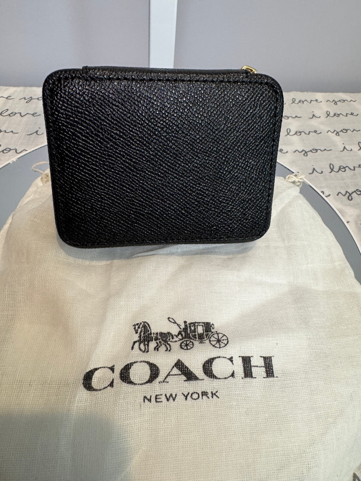 Coach Weekly Pill Box C4579 Black Leather Organizer NWOT