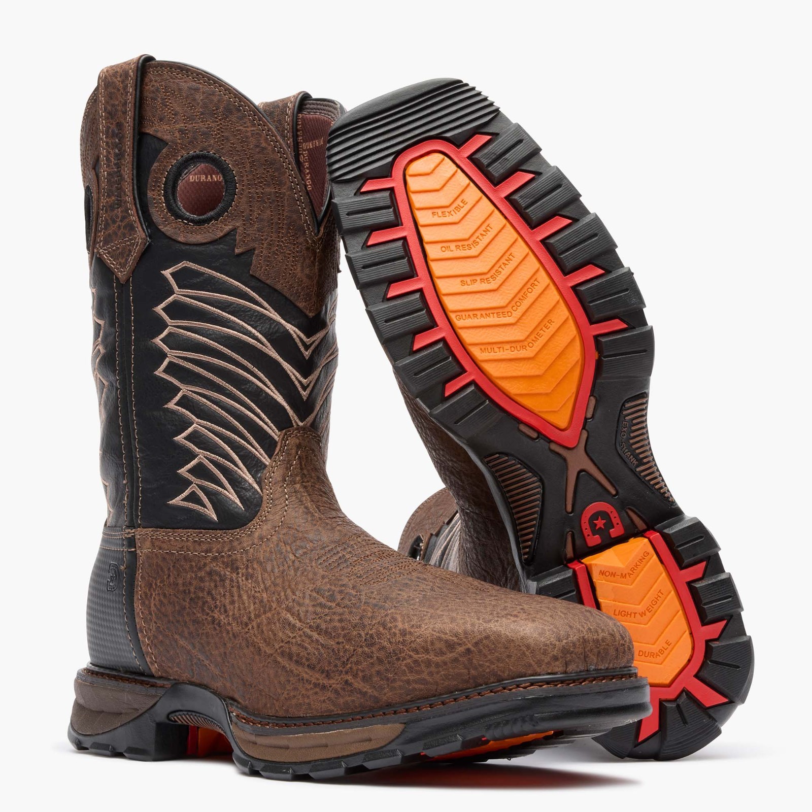 Men’s Durango Maverick Waterproof Steel Toe Western Work Boots