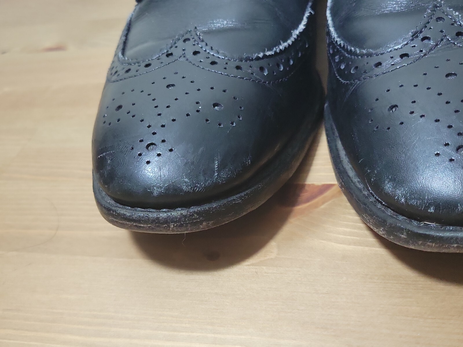 Allen Edmonds “MCGREGOR” Men’s Leather Wingtip Blucher Oxfords Sz 11 Black 4552