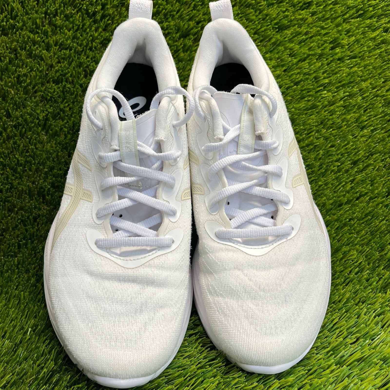 Asics Gel-Cumulus 27 Womens Size 9 White Athletic Running Walking Shoes Sneakers