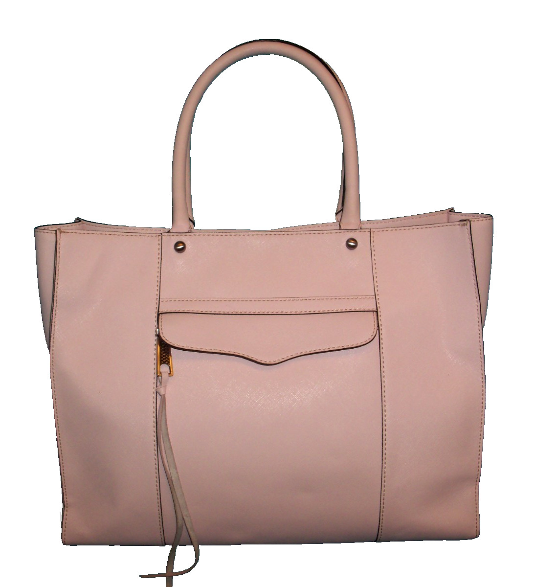 Rebecca Minkoff M.A.B MAB Pink Leather Tote Bag-LARGE