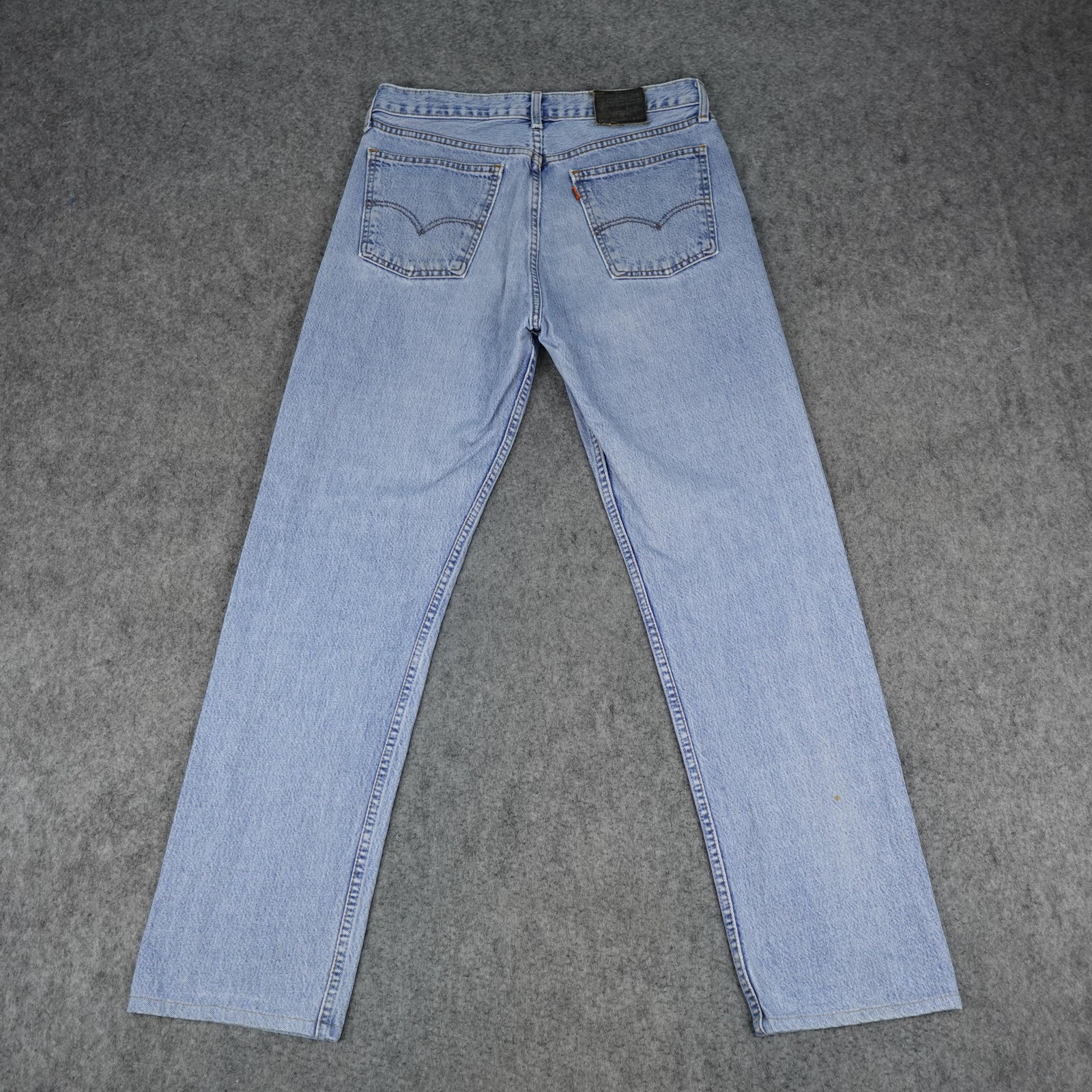 Vintage Levis Jeans Mens 36×32 Blue Denim Straight 615 Orange Tab Made in UK 90s