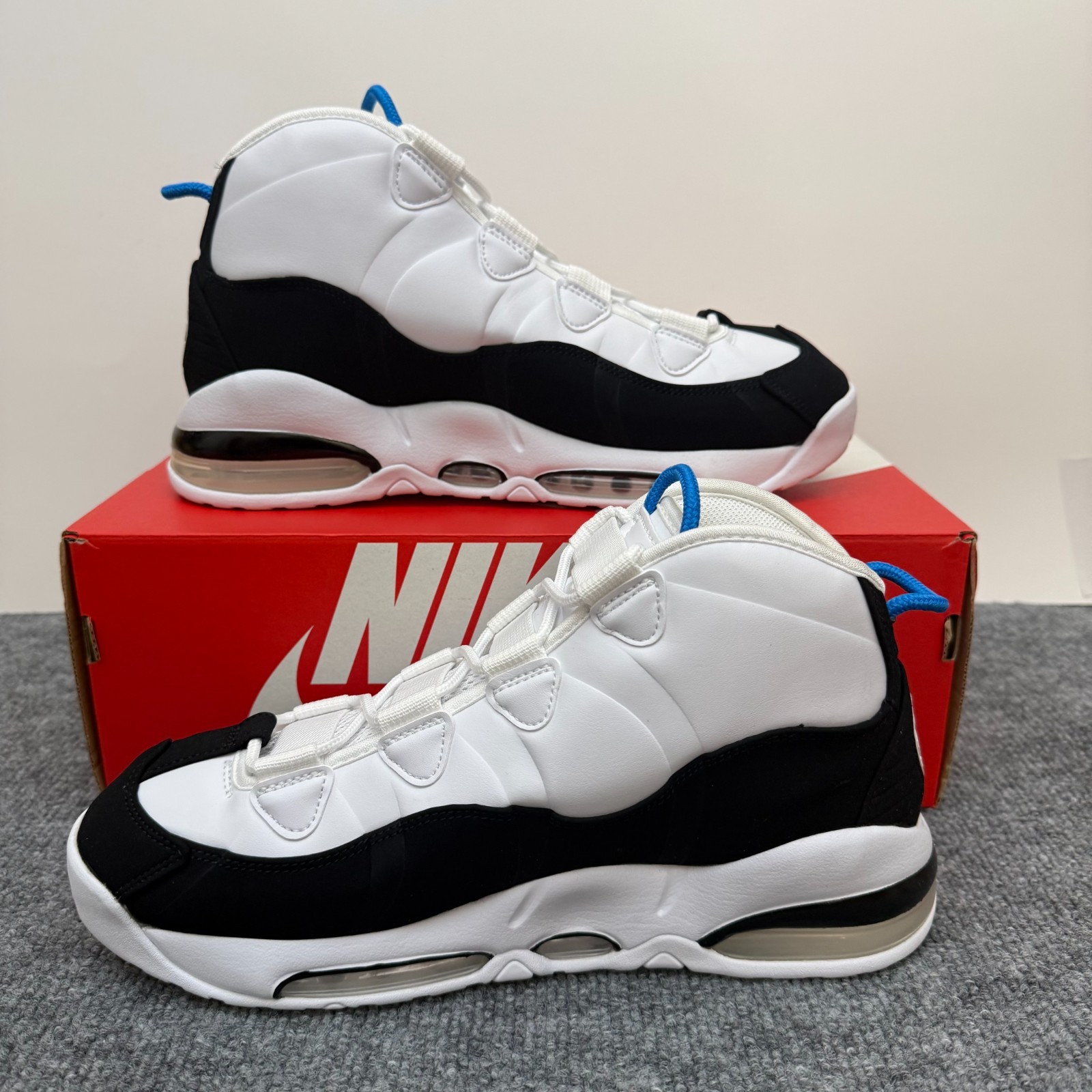 Nike Air Max Uptempo 95 Orlando Magic White Black Blue CK0892 103 Men Size 10