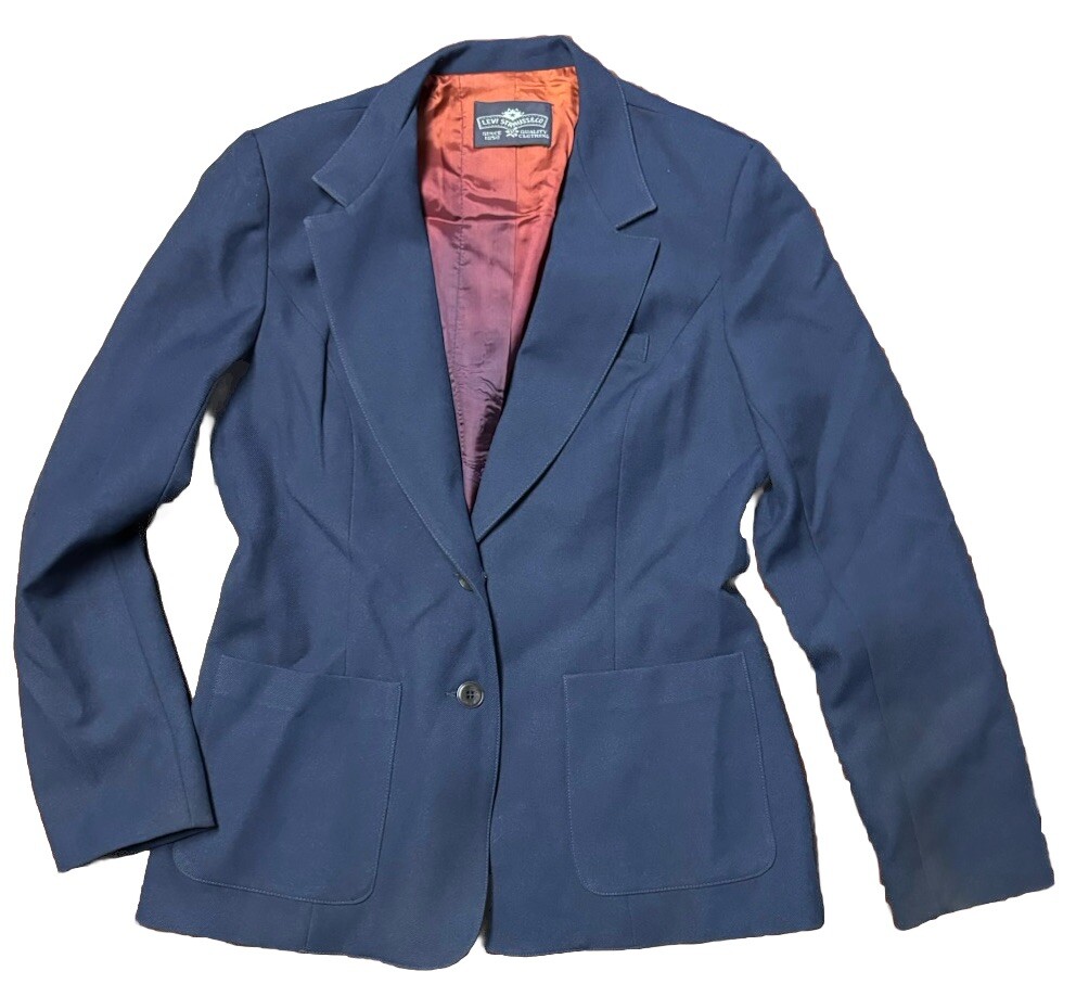 Levi Strauss Vintage Women’s Blazer Size 12 Navy Tailored Jacket