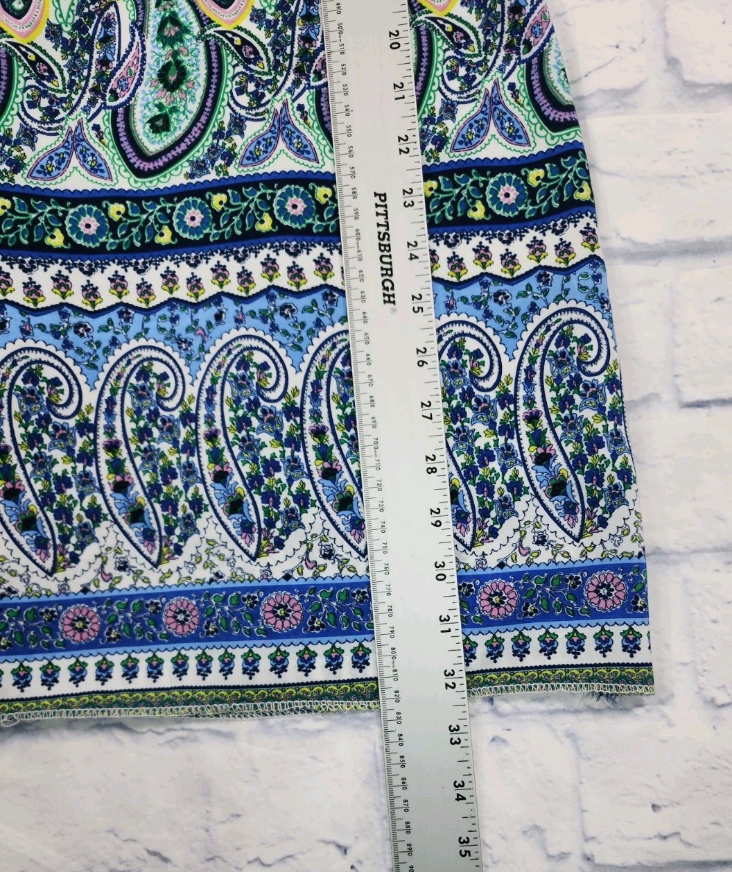 Old Navy WOMENS SIZE L Dress Blue Paisley Zip Casual Party Cocktail