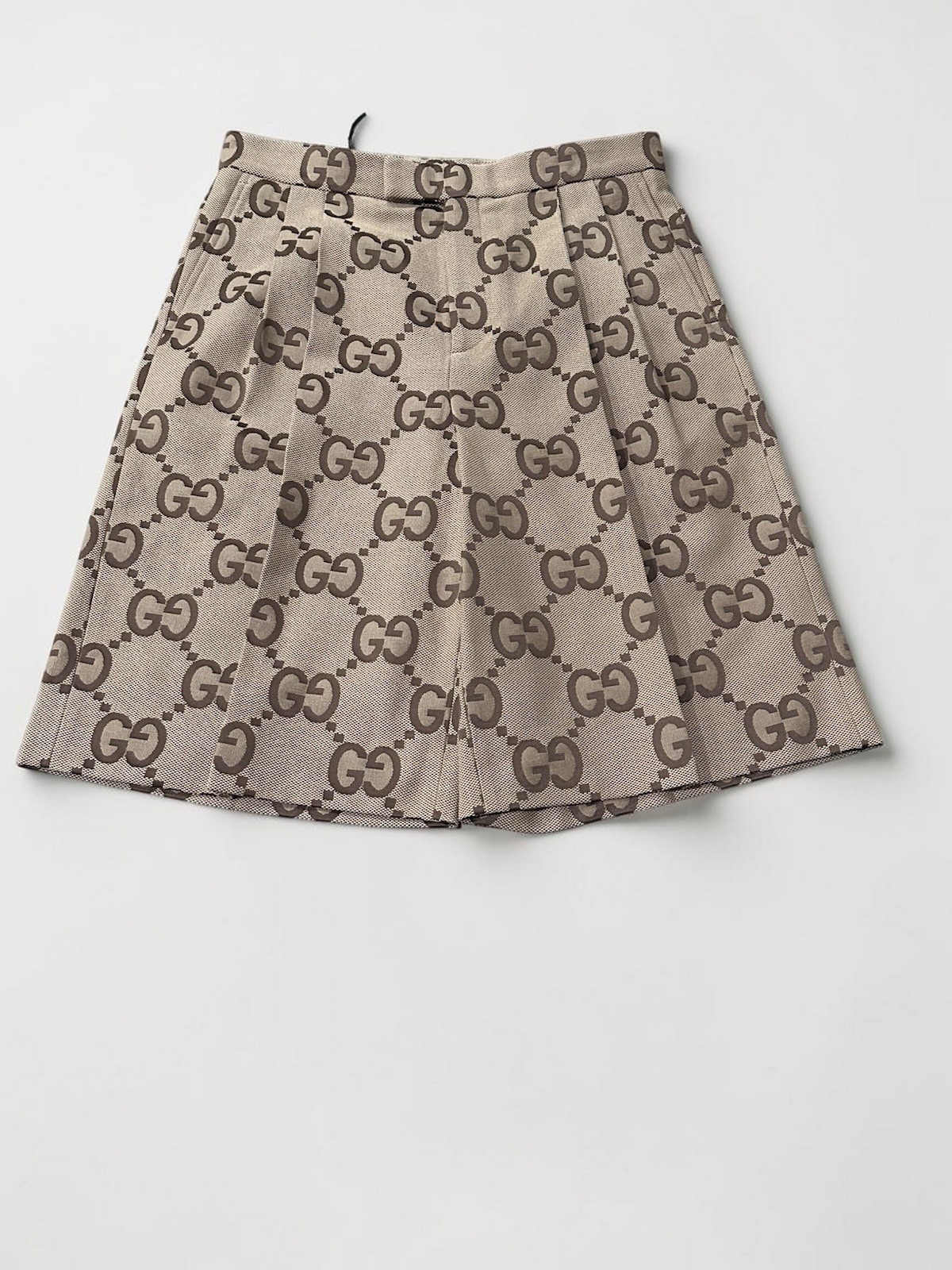 NWT Gucci Jumbo GG Canvas Shorts Beige/Ebony Size 48 Medium $1150 Authentic