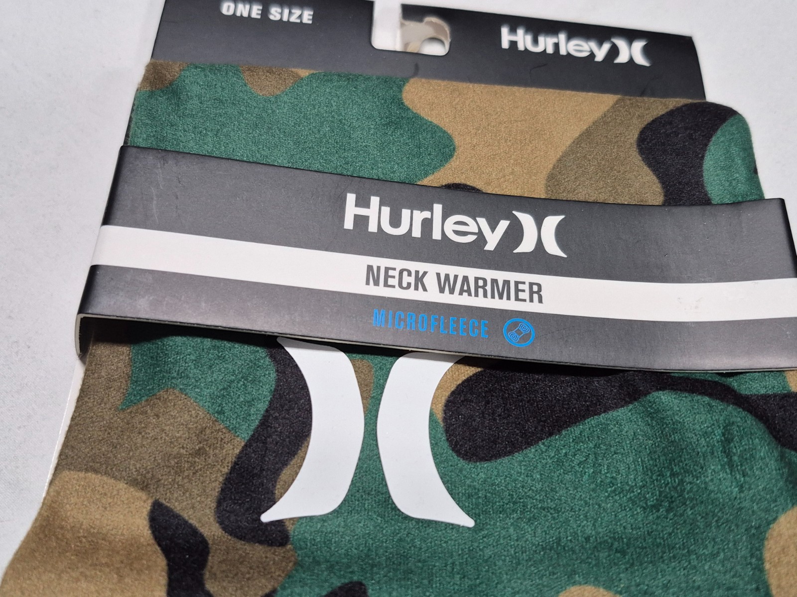 Hurley Multi-Functional Seamless Wear Gaiter Face Neck Warmer One Size Microflec