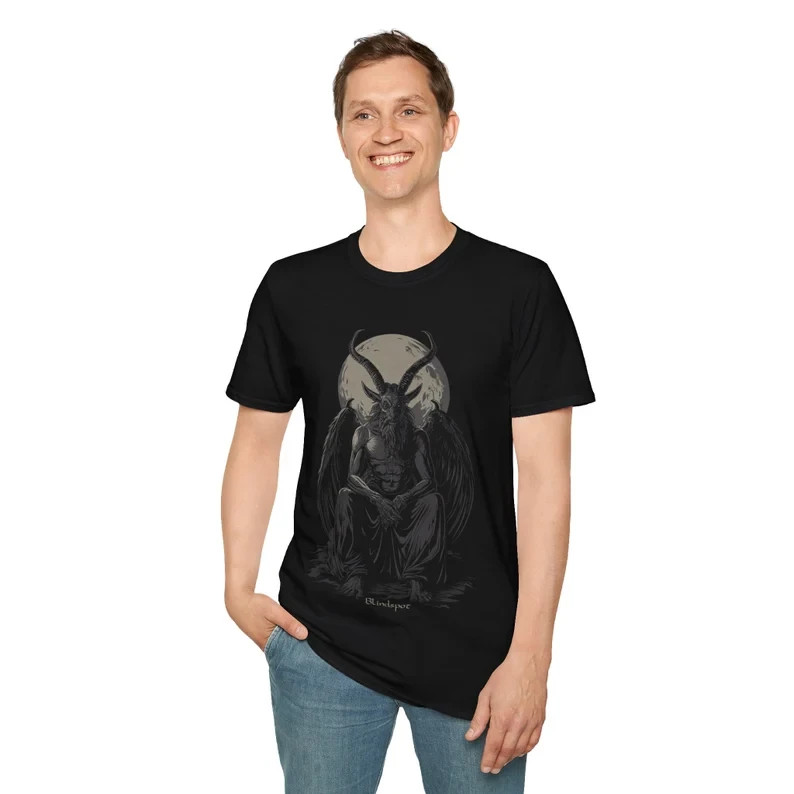 Devil Baphomet T-Shirt | Occult Clothing | Black Metal | Weirdcore | Goth Shirt