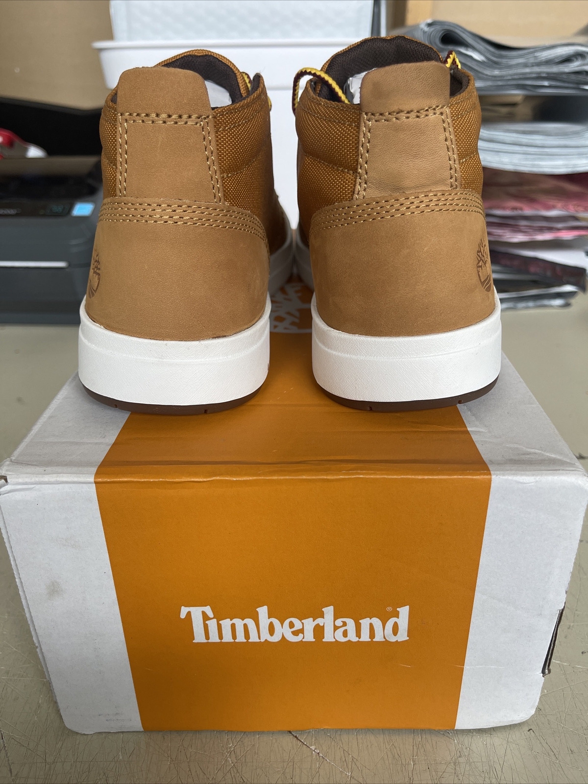 PICK SIZE/COLOR – Timberland Mens Davis Square Leather Fabric Chukka