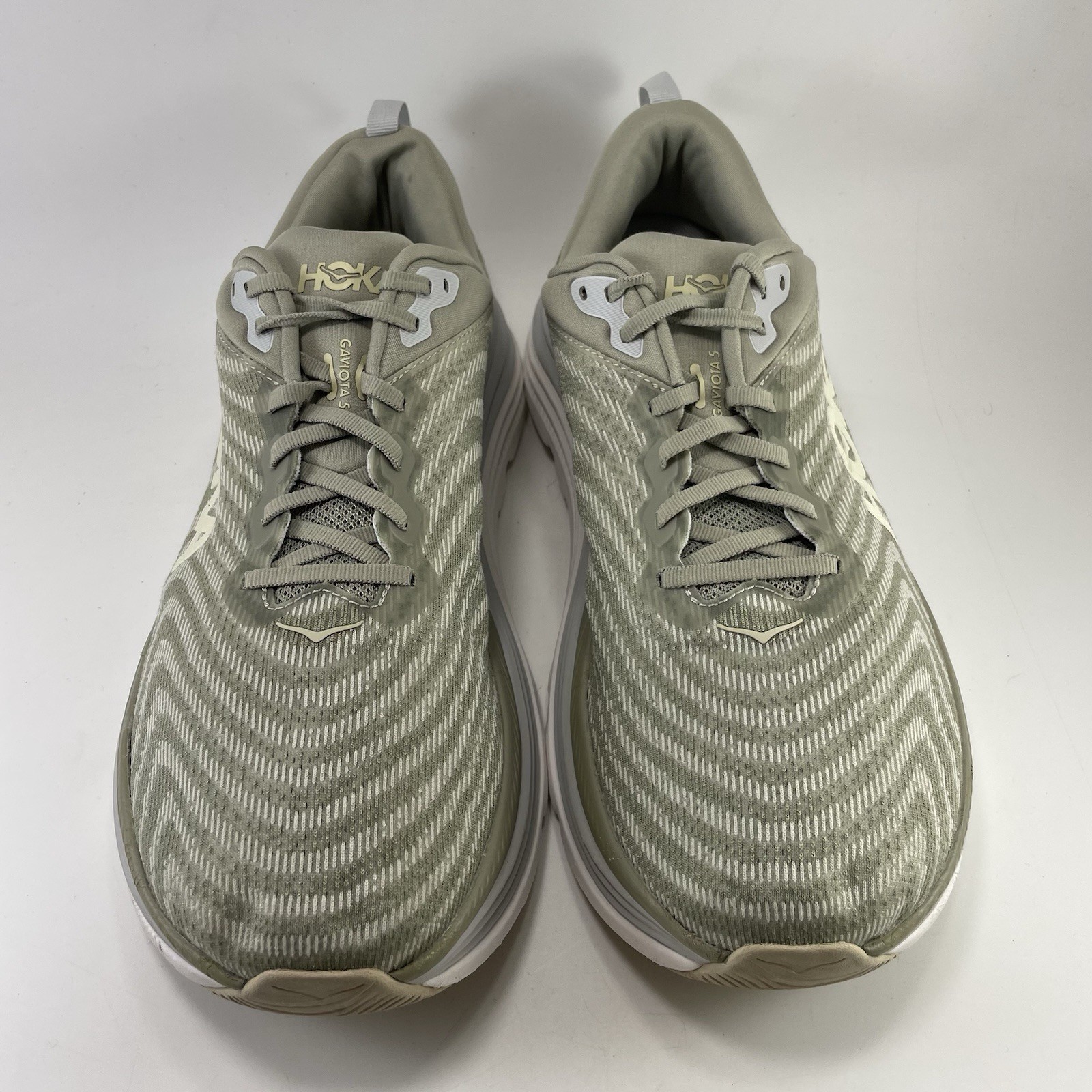 Hoka One One Gaviota 5 Barley/ Oat Milk Running Shoes Mens Size 12.5 2E Wide EE