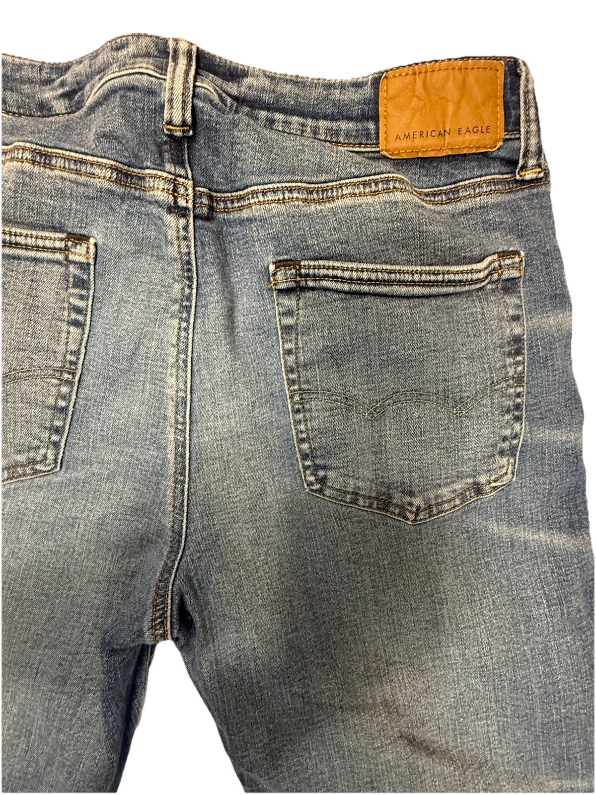 American Eagle AirFlex+ Mens Jeans 32×32 Straight Leg Stretch Denim Medium Wash