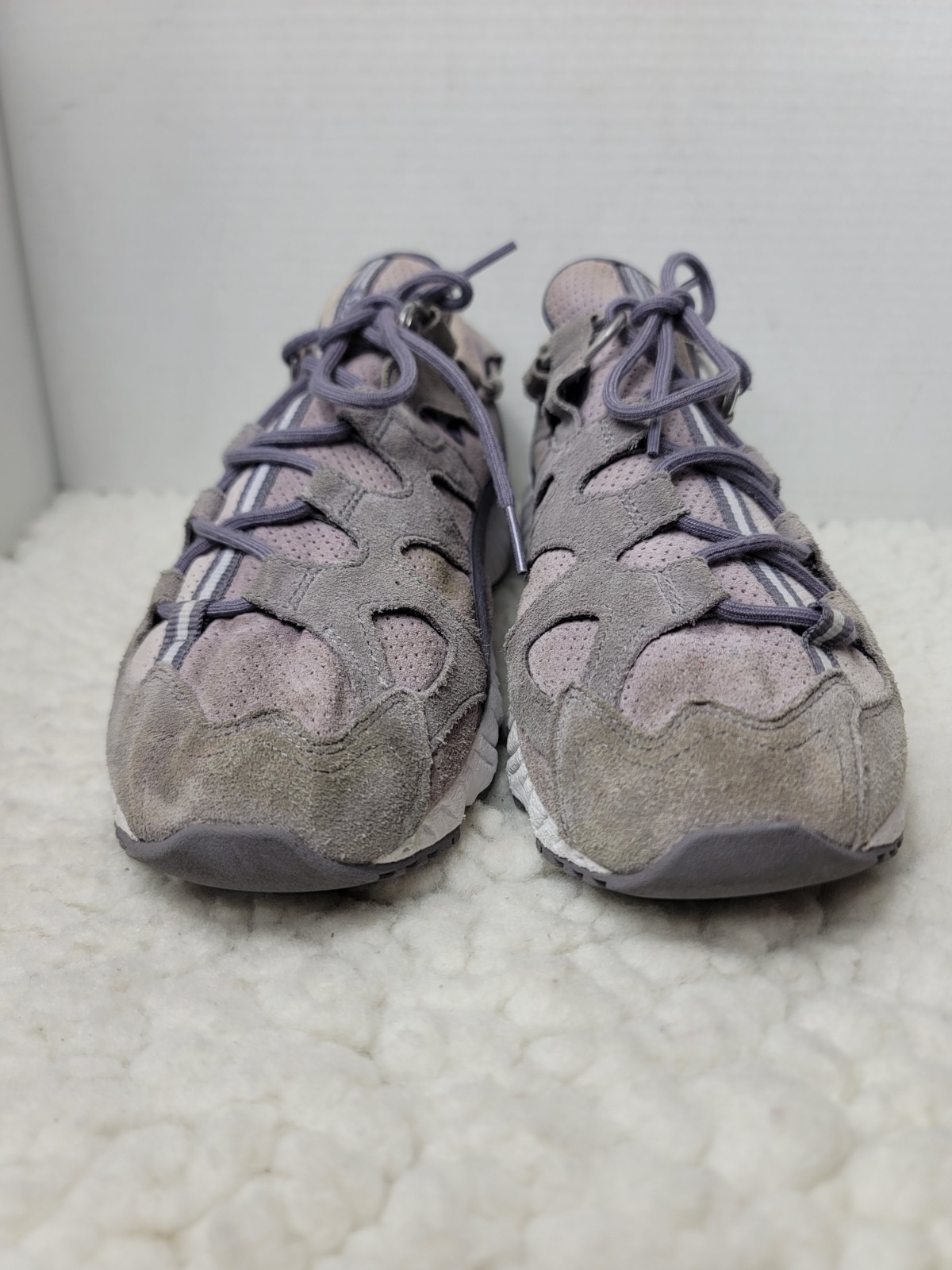 ASICS Gel Mai Gray Purple Suede Mesh Sneakers Mens Size 11 EU 45 Streetwear