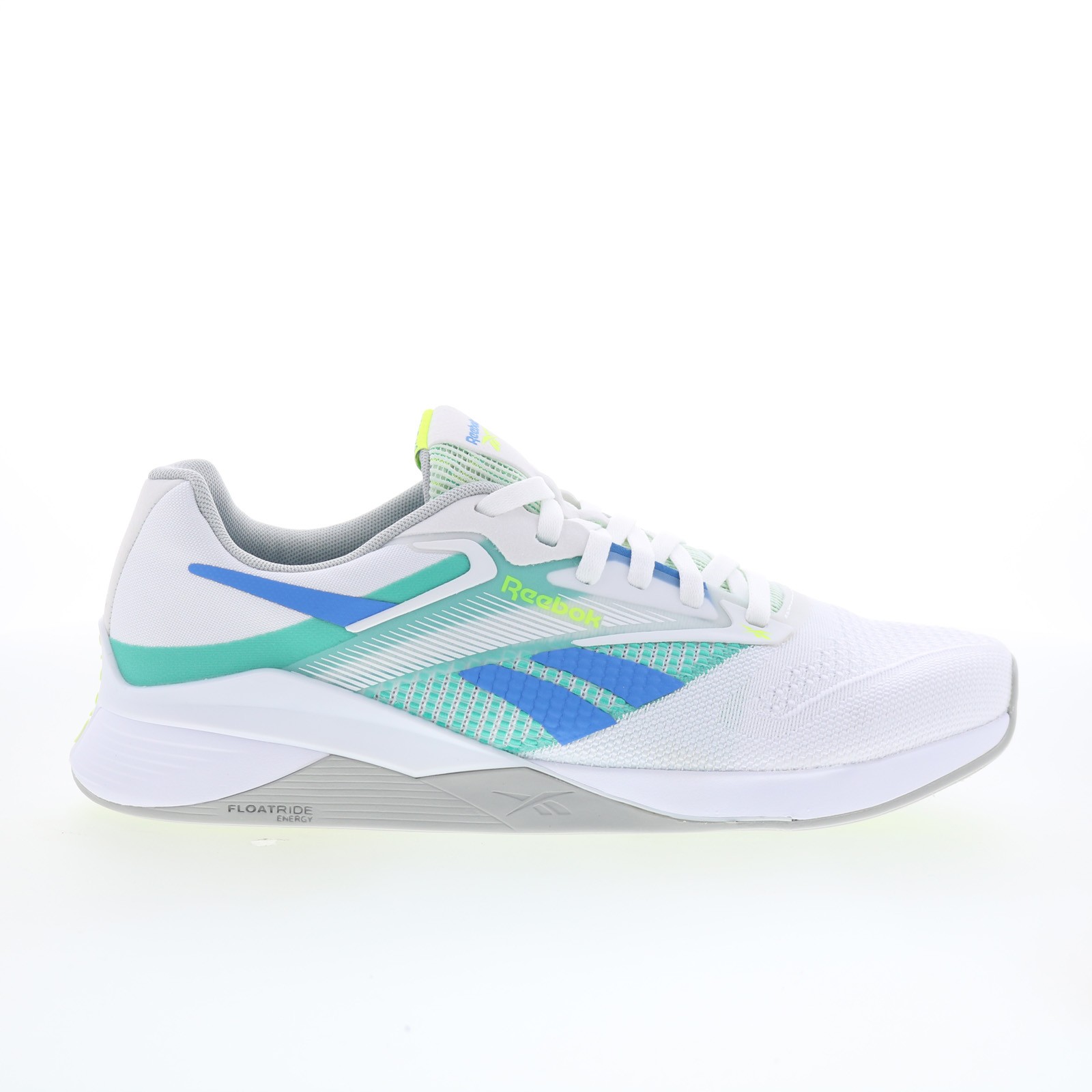 Reebok Nano X4 Mens White Mesh Lace Up Athletic Cross Training Shoes