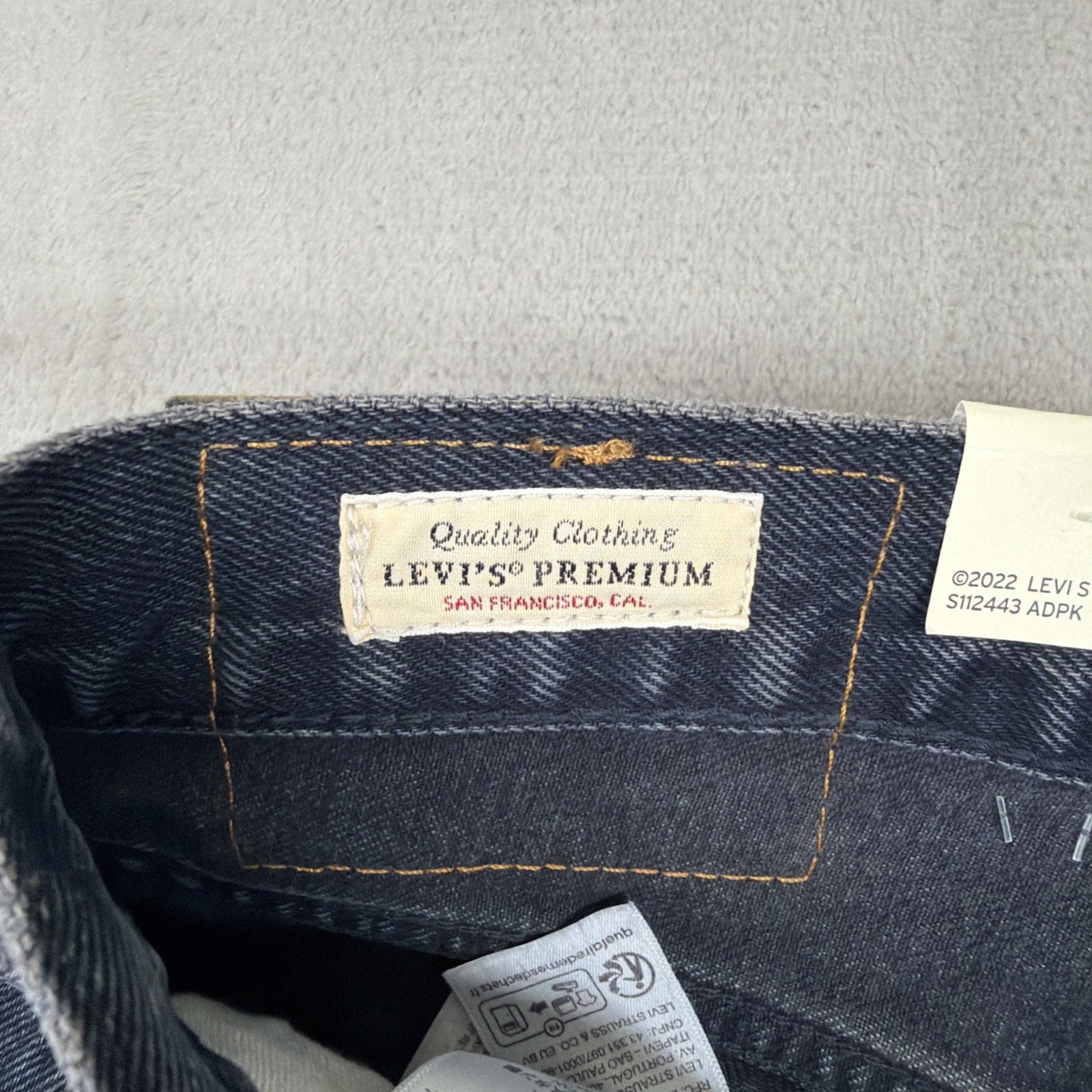 Levi’s 568 Premium Jeans Men’s Size 29×30 Loose Straight Blue Denim Cotton