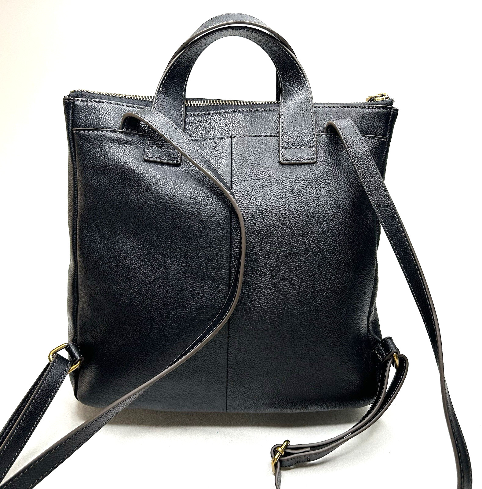 FOSSIL Hunter Black Pebble Leather Small Backpack #SHB2695