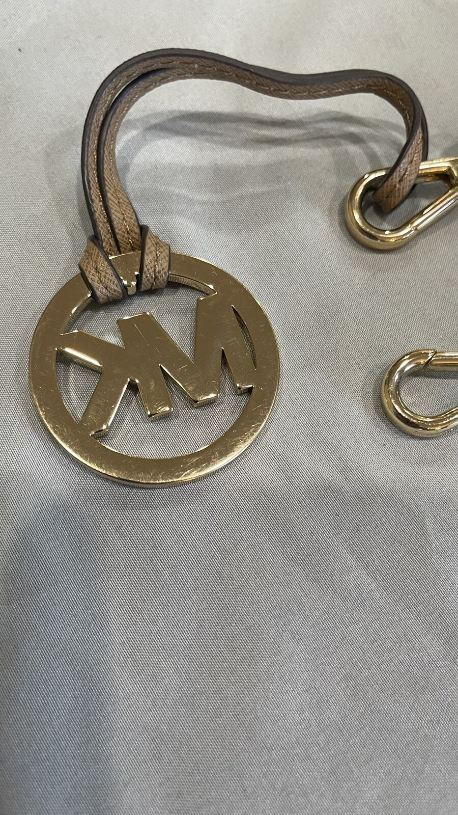 Michael Kors Leather Replacement Strap Up To 40 Inches With Hang Tag
