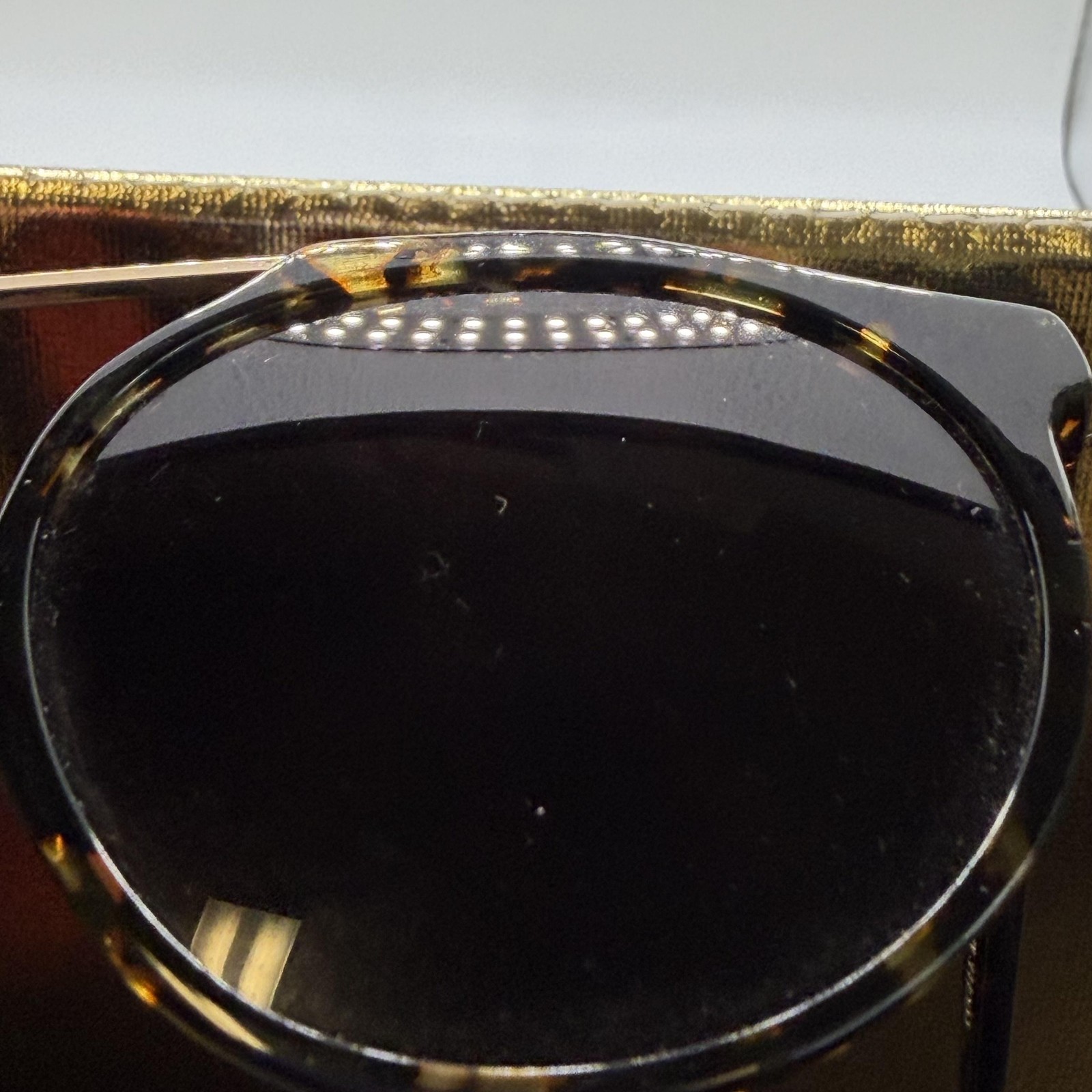 Warby Parker Cooper Sunglasses Brown Tortoise Gray Tinted Round 49mm M-3302