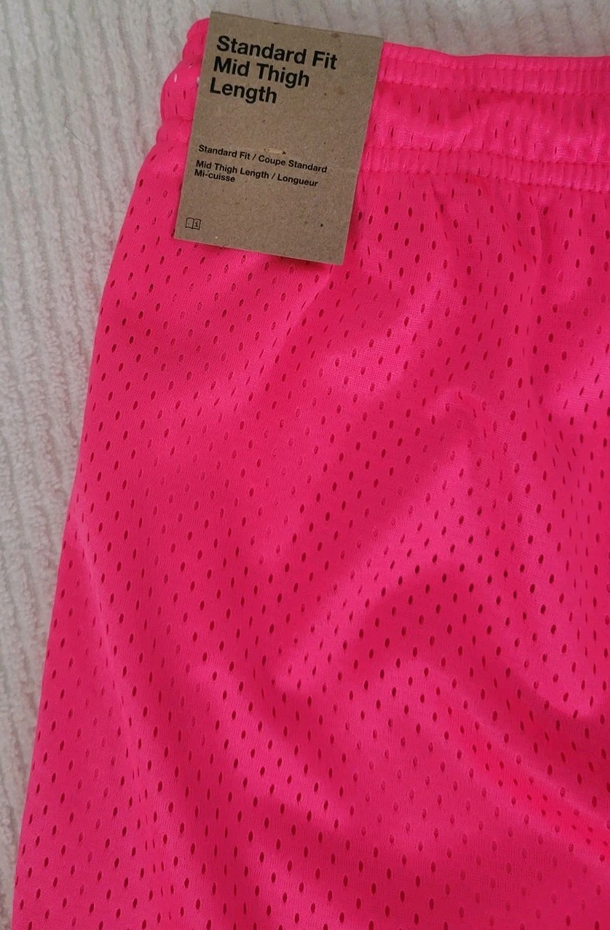 Nike Men’s Active Short, L Dri Fit Pink 5″ Short, Standard Fit Mid Thigh Length