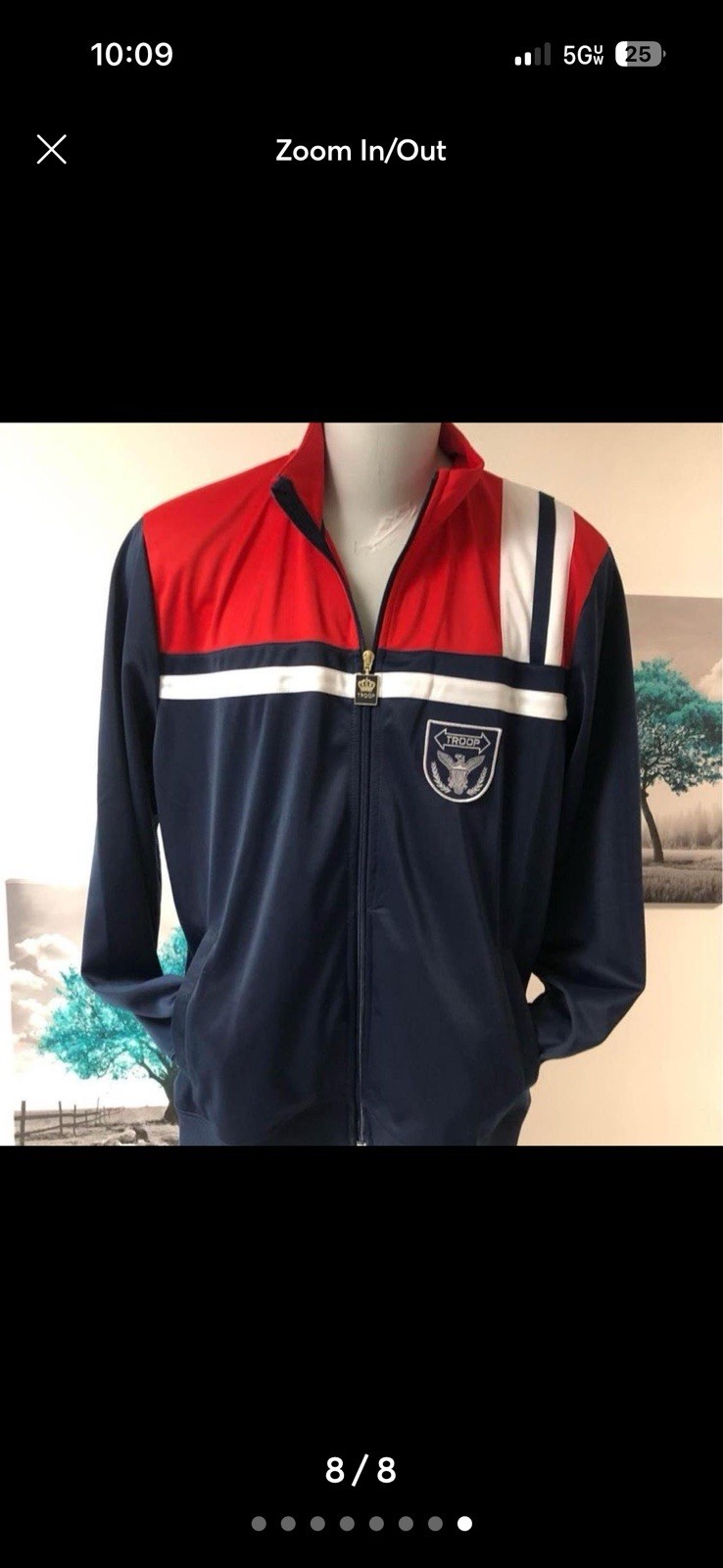Troop Mens Full Zip Jacket Xxl Excellent Condition