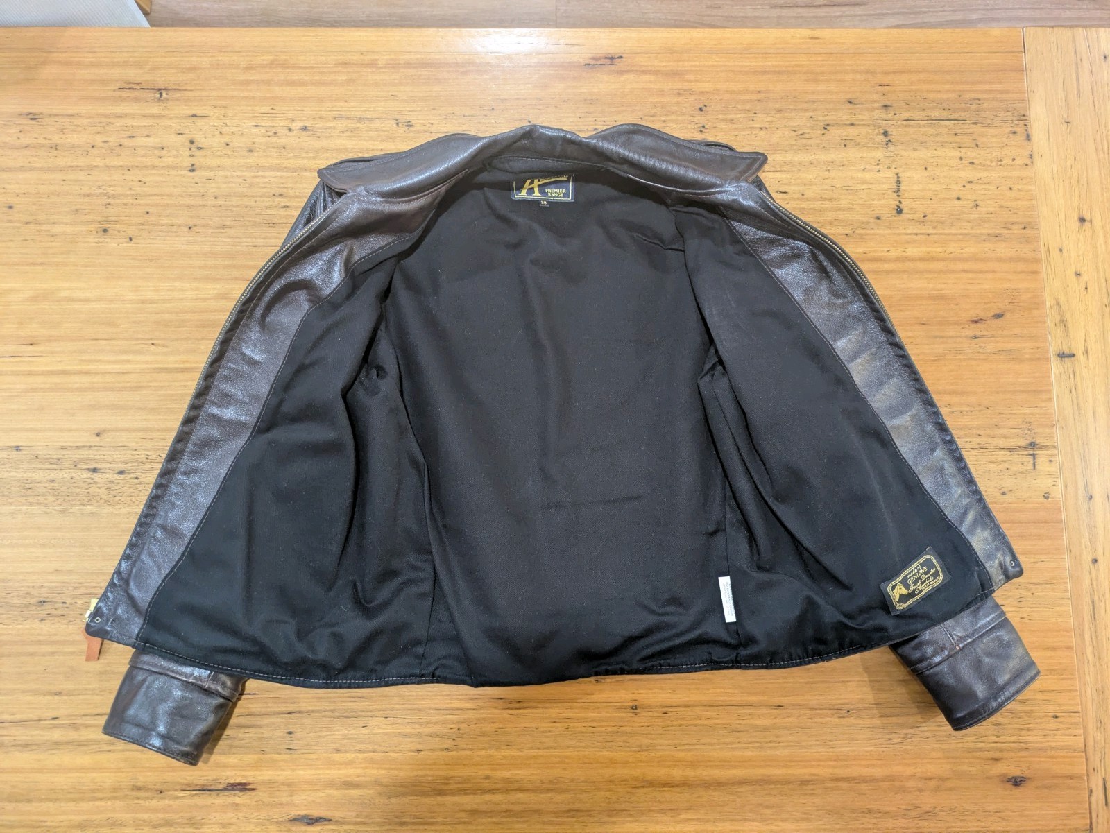 Aero Leather Premier 1930s Highwayman – Size 38 – Jerky Seal Horsehide